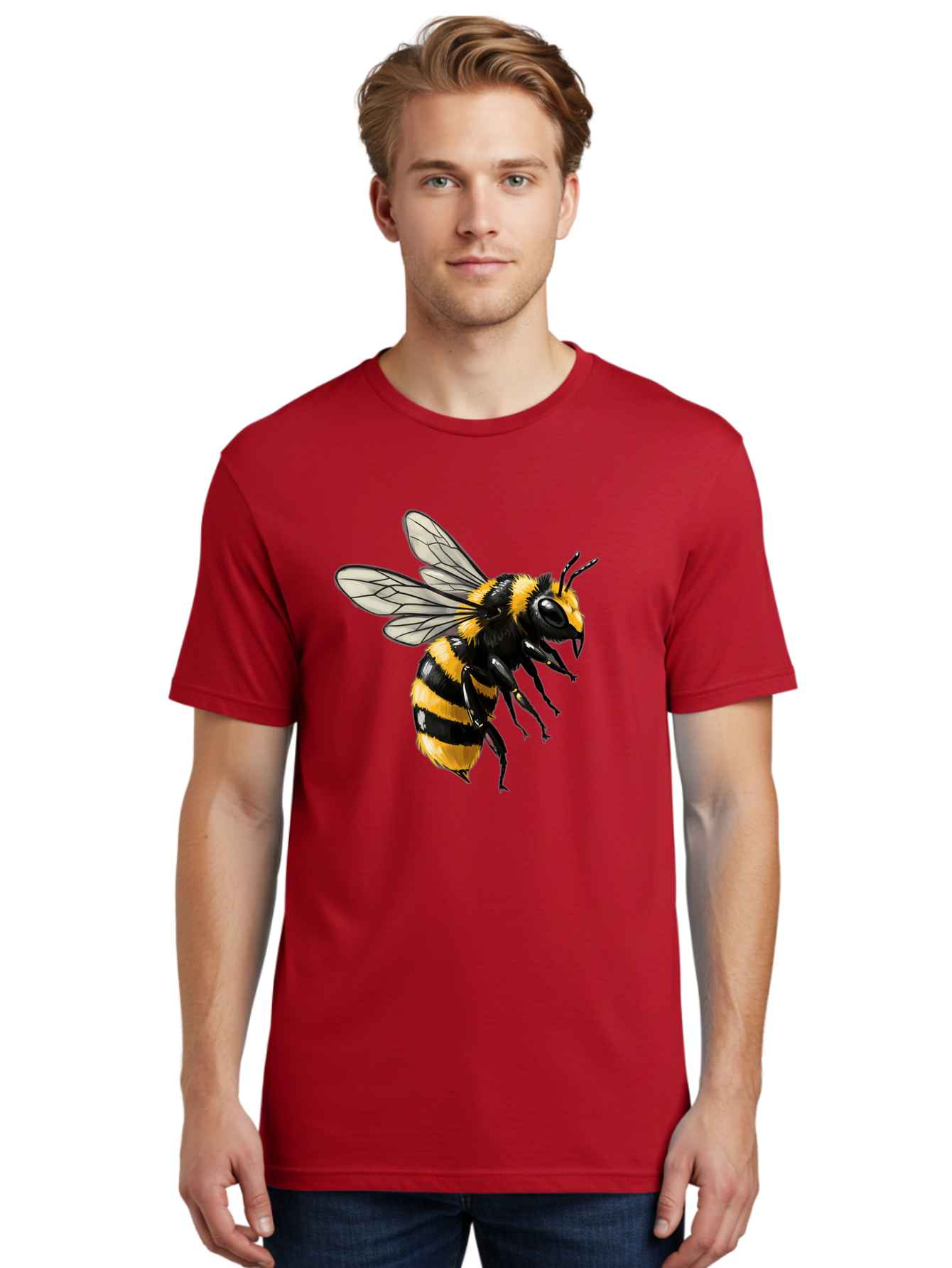 Bee Men'S Graphic Tee, 100% Cotton, Comfortable Casual Summer Wear, Machine Washable, Vintage Camera, Old Camera, Antique Camera, Black Camera, Classic Photography, Photography Equipment, Nostalgic Device, Film Camera, Camera Art Bal790