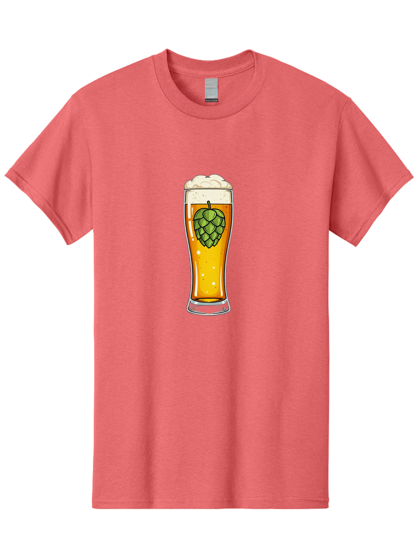 Beer-Glass-With-Hop Men'S Graphic Tee, 100% Cotton, Comfortable Casual Summer Wear, Machine Washable, Vintage Camera, Old Camera, Antique Camera, Black Camera, Classic Photography, Photography Equipment, Nostalgic Device, Film Camera, Bal791