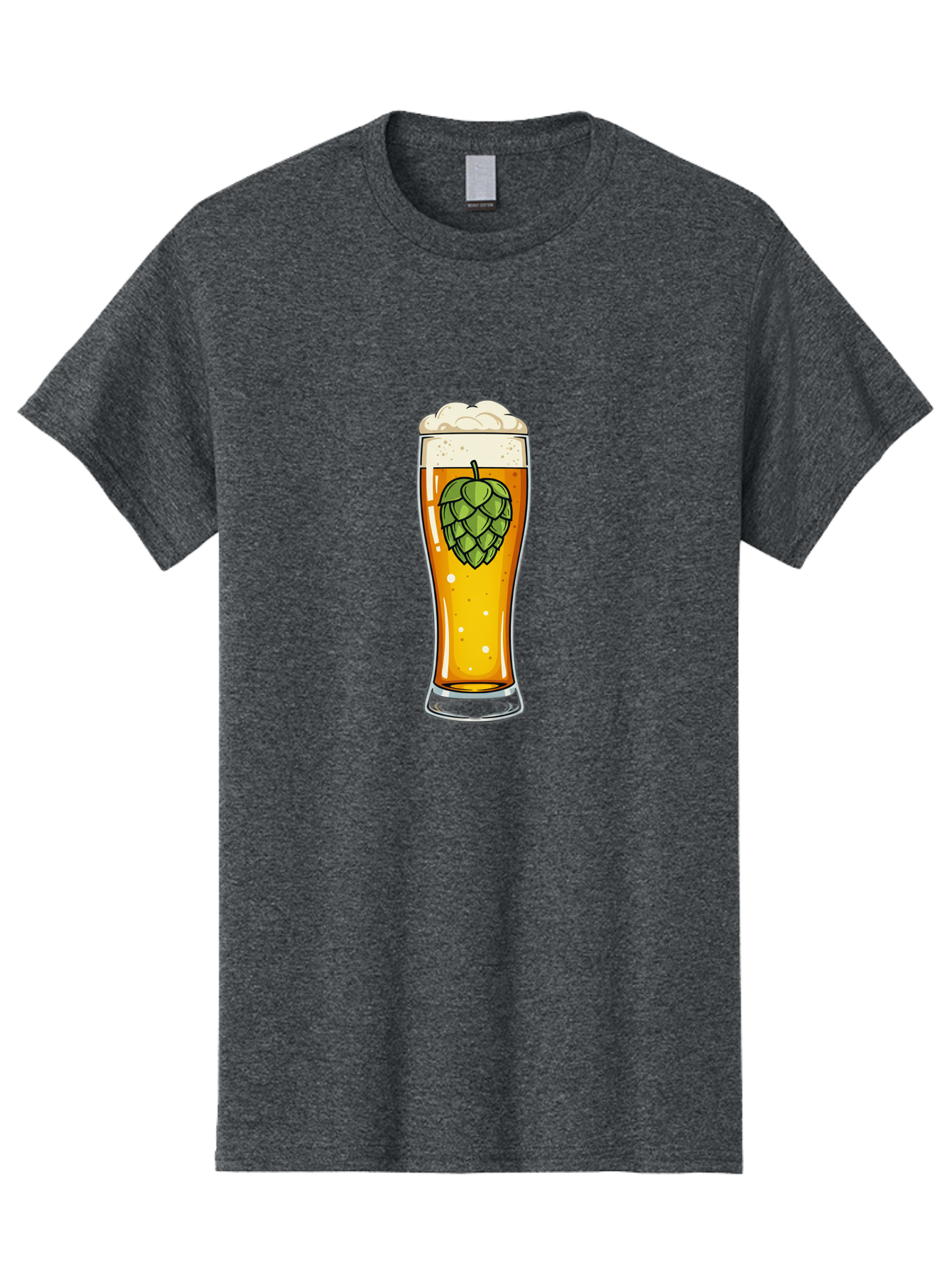 Beer-Glass-With-Hop Men'S Graphic Tee, 100% Cotton, Comfortable Casual Summer Wear, Machine Washable, Vintage Camera, Old Camera, Antique Camera, Black Camera, Classic Photography, Photography Equipment, Nostalgic Device, Film Camera, Bal791