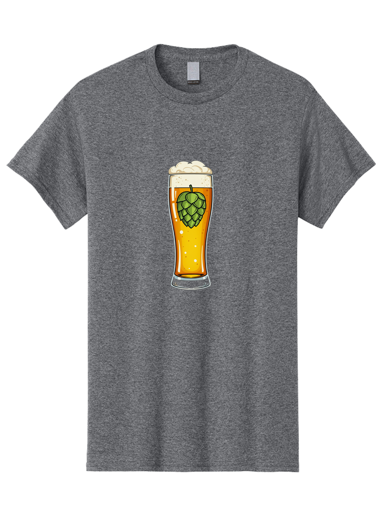 Beer-Glass-With-Hop Men'S Graphic Tee, 100% Cotton, Comfortable Casual Summer Wear, Machine Washable, Vintage Camera, Old Camera, Antique Camera, Black Camera, Classic Photography, Photography Equipment, Nostalgic Device, Film Camera, Bal791