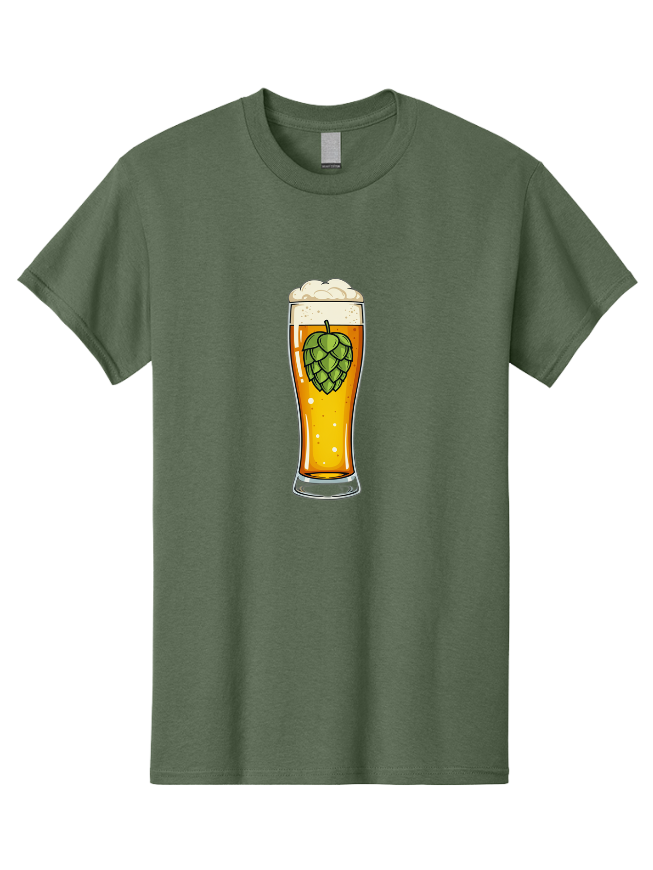 Beer-Glass-With-Hop Men'S Graphic Tee, 100% Cotton, Comfortable Casual Summer Wear, Machine Washable, Vintage Camera, Old Camera, Antique Camera, Black Camera, Classic Photography, Photography Equipment, Nostalgic Device, Film Camera, Bal791