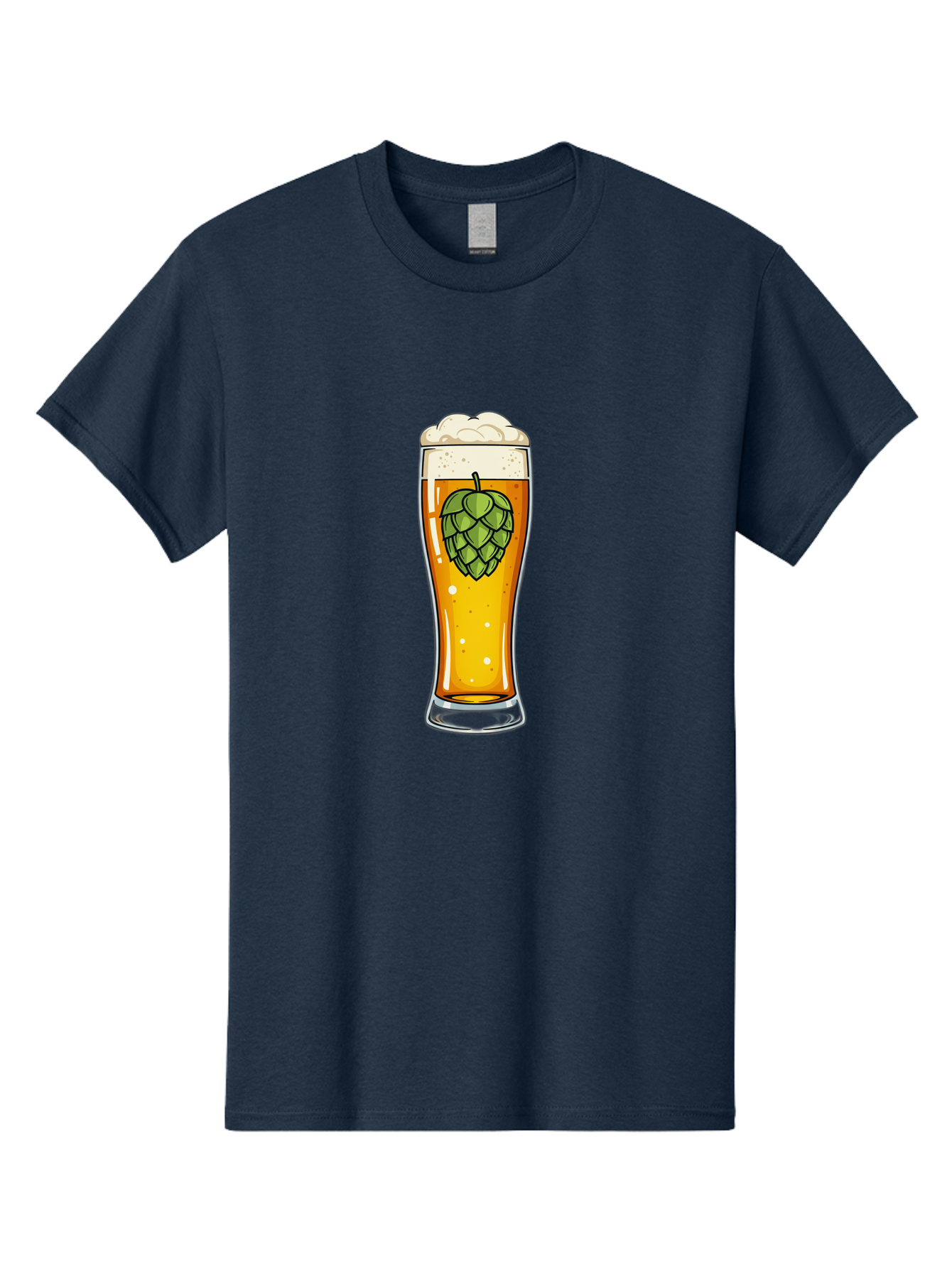 Beer-Glass-With-Hop Men'S Graphic Tee, 100% Cotton, Comfortable Casual Summer Wear, Machine Washable, Vintage Camera, Old Camera, Antique Camera, Black Camera, Classic Photography, Photography Equipment, Nostalgic Device, Film Camera, Bal791