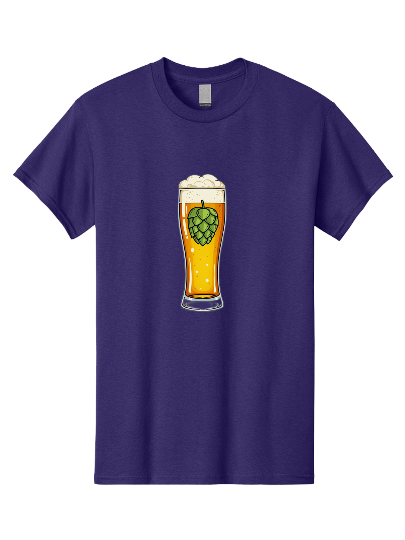 Beer-Glass-With-Hop Men'S Graphic Tee, 100% Cotton, Comfortable Casual Summer Wear, Machine Washable, Vintage Camera, Old Camera, Antique Camera, Black Camera, Classic Photography, Photography Equipment, Nostalgic Device, Film Camera, Bal791