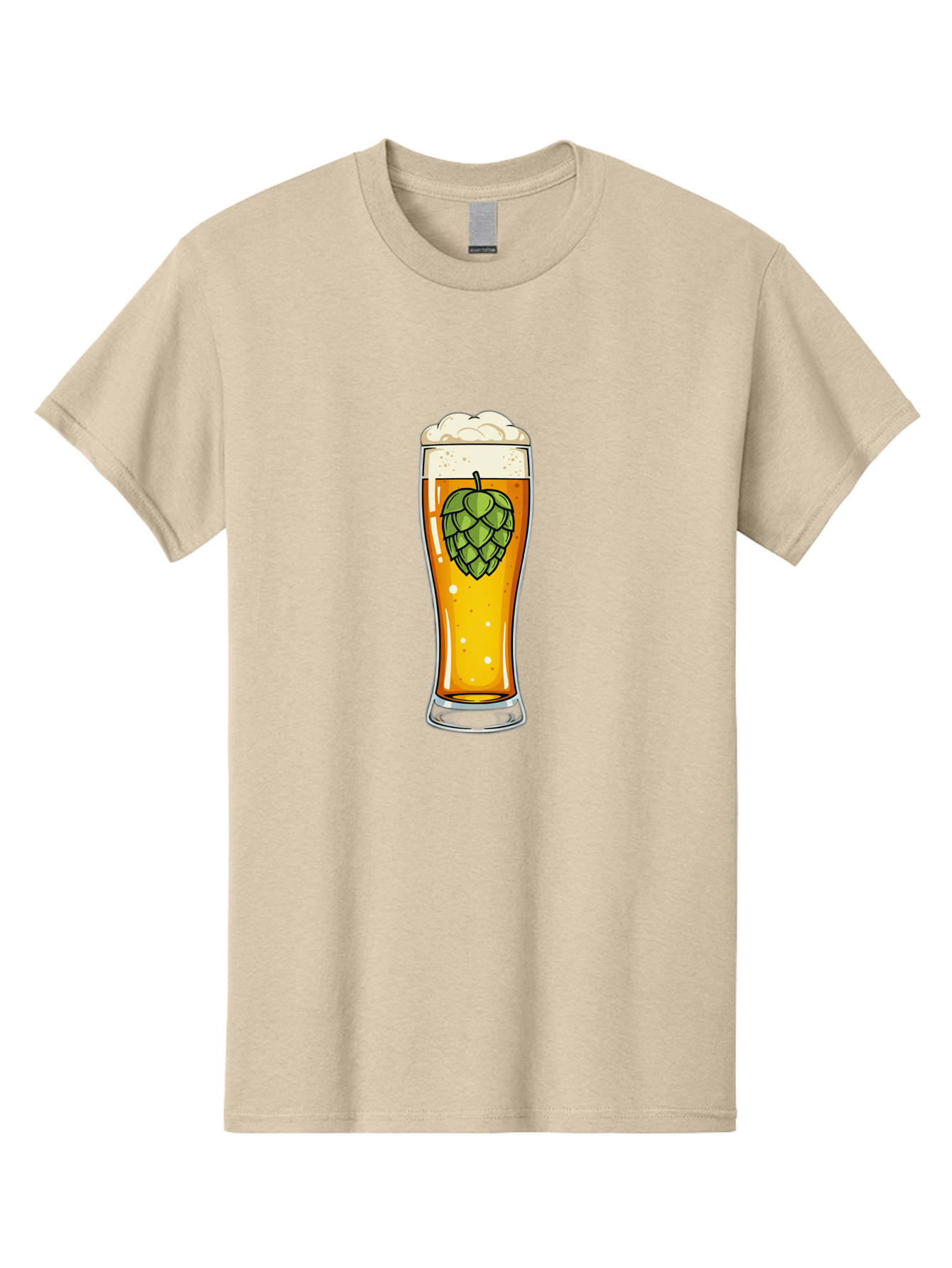 Beer-Glass-With-Hop Men'S Graphic Tee, 100% Cotton, Comfortable Casual Summer Wear, Machine Washable, Vintage Camera, Old Camera, Antique Camera, Black Camera, Classic Photography, Photography Equipment, Nostalgic Device, Film Camera, Bal791