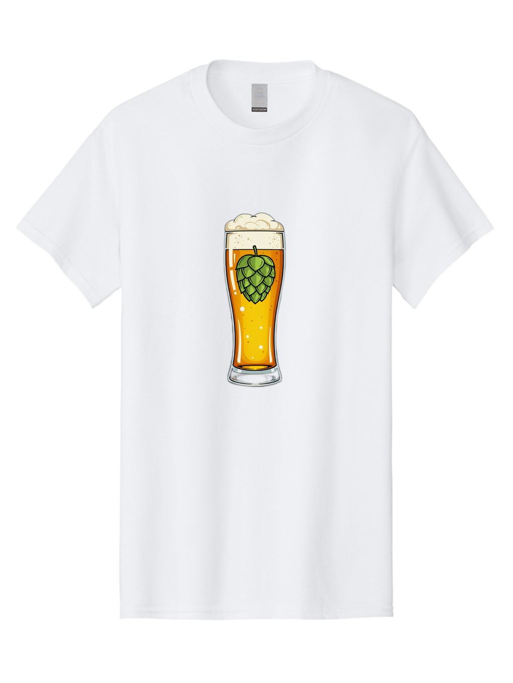 Beer-Glass-With-Hop Men'S Graphic Tee, 100% Cotton, Comfortable Casual Summer Wear, Machine Washable, Vintage Camera, Old Camera, Antique Camera, Black Camera, Classic Photography, Photography Equipment, Nostalgic Device, Film Camera, Bal791