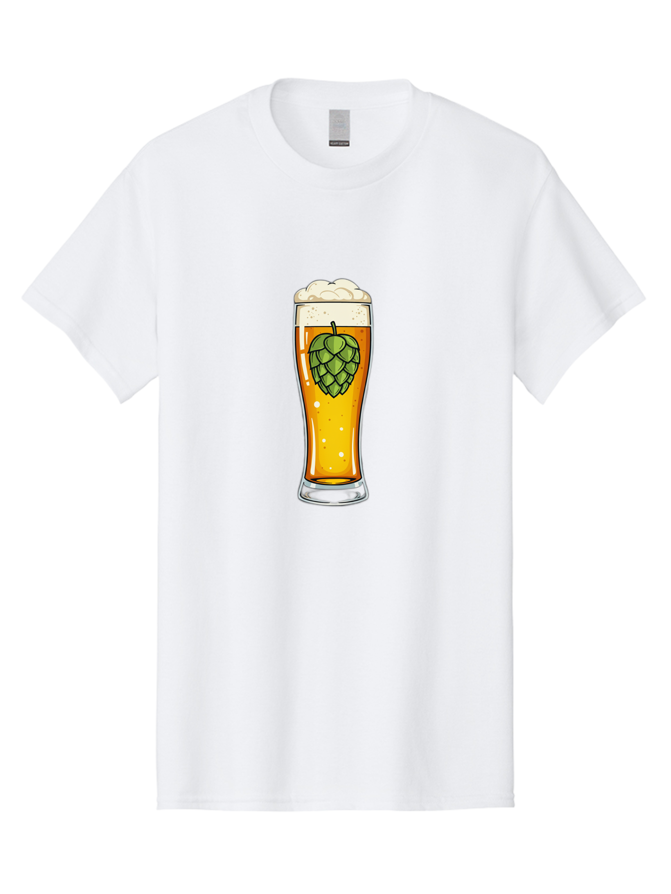 Beer-Glass-With-Hop Men'S Graphic Tee, 100% Cotton, Comfortable Casual Summer Wear, Machine Washable, Vintage Camera, Old Camera, Antique Camera, Black Camera, Classic Photography, Photography Equipment, Nostalgic Device, Film Camera, Bal791