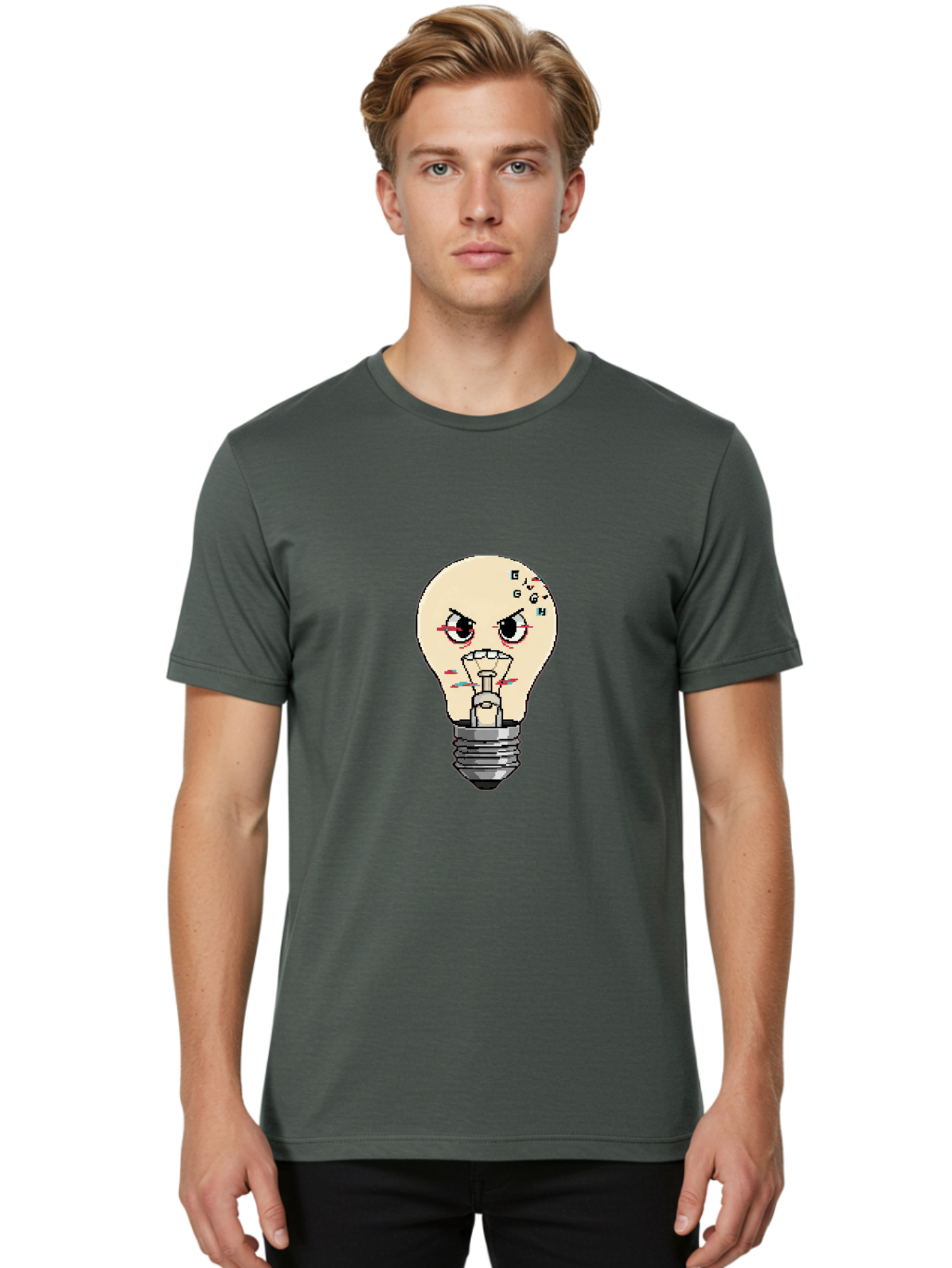 Beggh-Bulb Men'S Graphic Tee, 100% Cotton, Comfortable Casual Summer Wear, Machine Washable, Vintage Camera, Old Camera, Antique Camera, Black Camera, Classic Photography, Photography Equipment, Nostalgic Device, Film Camera, Camera Art Bal792