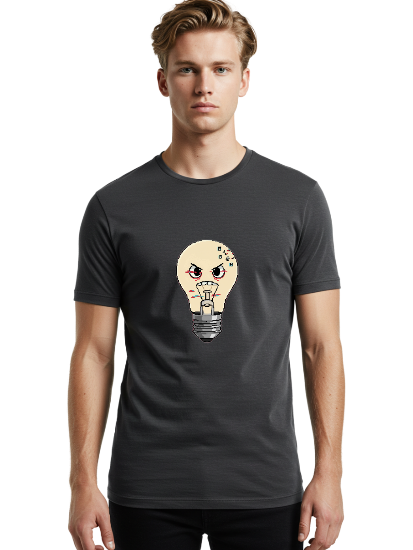 Beggh-Bulb Men'S Graphic Tee, 100% Cotton, Comfortable Casual Summer Wear, Machine Washable, Vintage Camera, Old Camera, Antique Camera, Black Camera, Classic Photography, Photography Equipment, Nostalgic Device, Film Camera, Camera Art Bal792