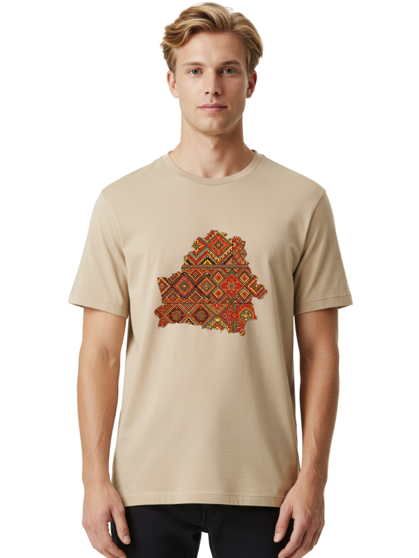 Belarus-Map-Pattern Men'S Graphic Tee, 100% Cotton, Comfortable Casual Summer Wear, Machine Washable, Vintage Camera, Old Camera, Antique Camera, Black Camera, Classic Photography, Photography Equipment, Nostalgic Device, Film Camera, Bal793