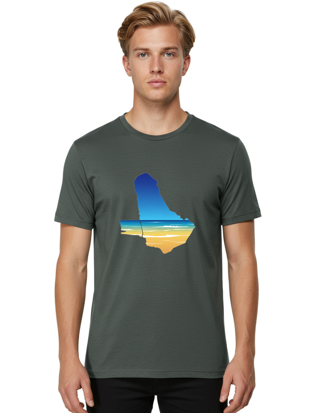 Belize-Map-Sunset Men'S Graphic Tee, 100% Cotton, Comfortable Casual Summer Wear, Machine Washable, Vintage Camera, Old Camera, Antique Camera, Black Camera, Classic Photography, Photography Equipment, Nostalgic Device, Film Camera, Camera Art Bal794