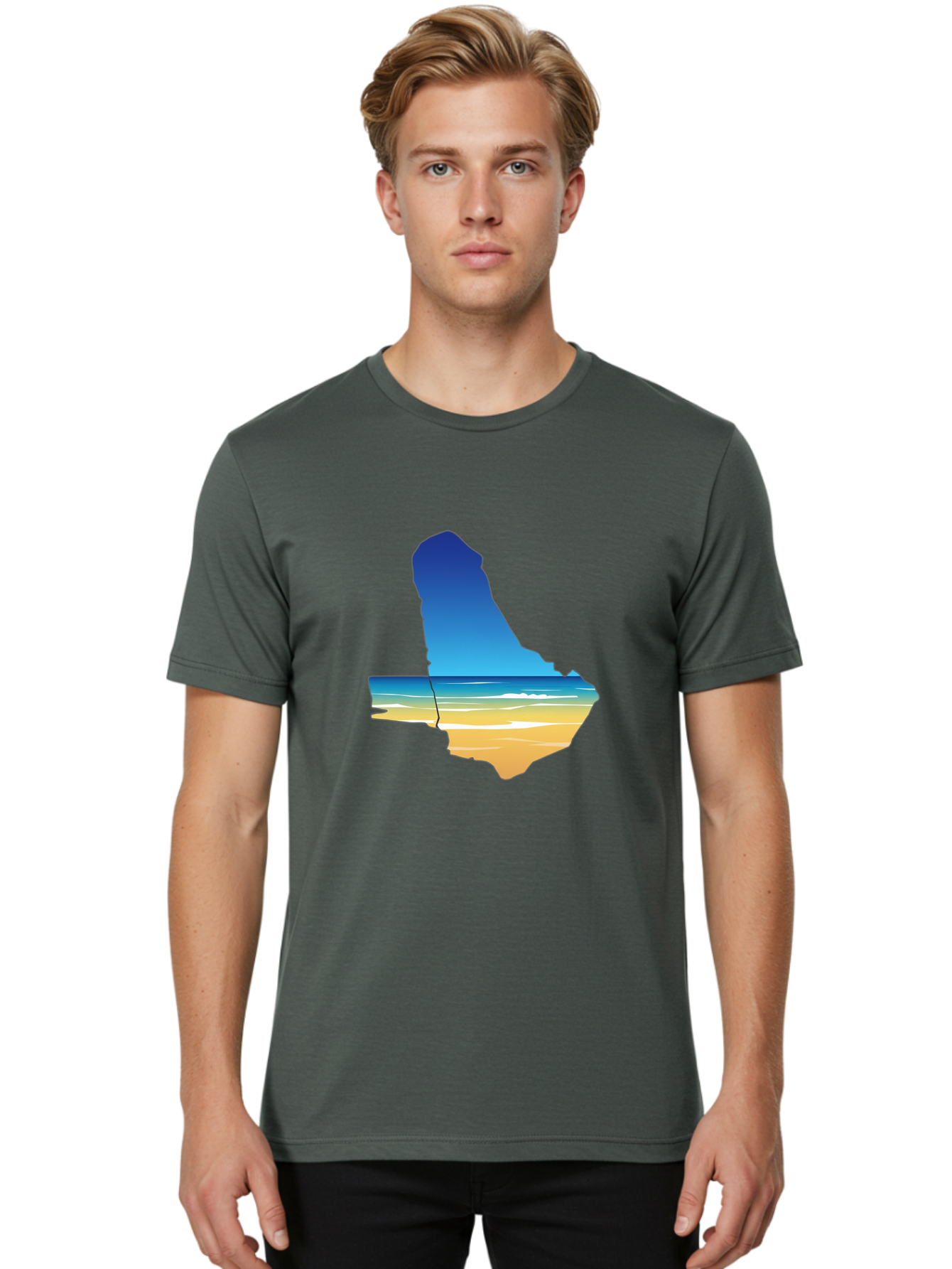 Belize-Map-Sunset Men'S Graphic Tee, 100% Cotton, Comfortable Casual Summer Wear, Machine Washable, Vintage Camera, Old Camera, Antique Camera, Black Camera, Classic Photography, Photography Equipment, Nostalgic Device, Film Camera, Camera Art Bal794