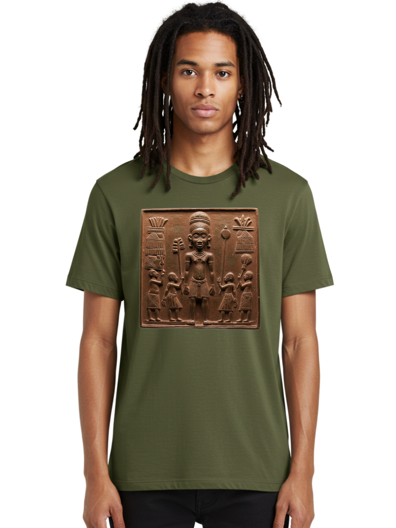 Benin-Bronze-Plaque Men'S Graphic Tee, 100% Cotton, Comfortable Casual Summer Wear, Machine Washable, Vintage Camera, Old Camera, Antique Camera, Black Camera, Classic Photography, Photography Equipment, Nostalgic Device, Film Camera, Bal795
