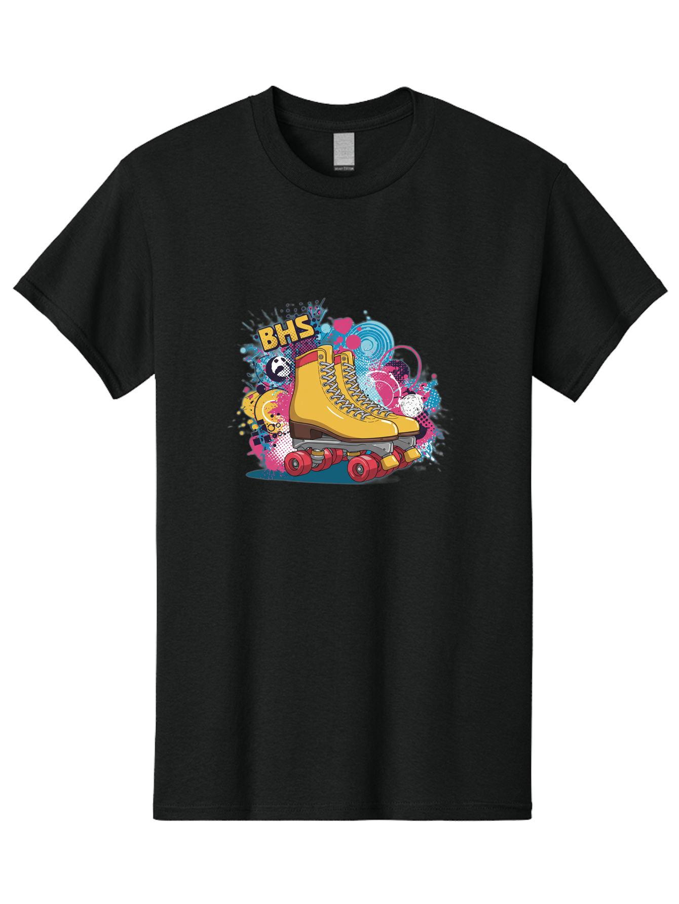 Bhs-Roller-Skate Men'S Graphic Tee, 100% Cotton, Comfortable Casual Summer Wear, Machine Washable, Vintage Camera, Old Camera, Antique Camera, Black Camera, Classic Photography, Photography Equipment, Nostalgic Device, Film Camera, Camera Art Bal798