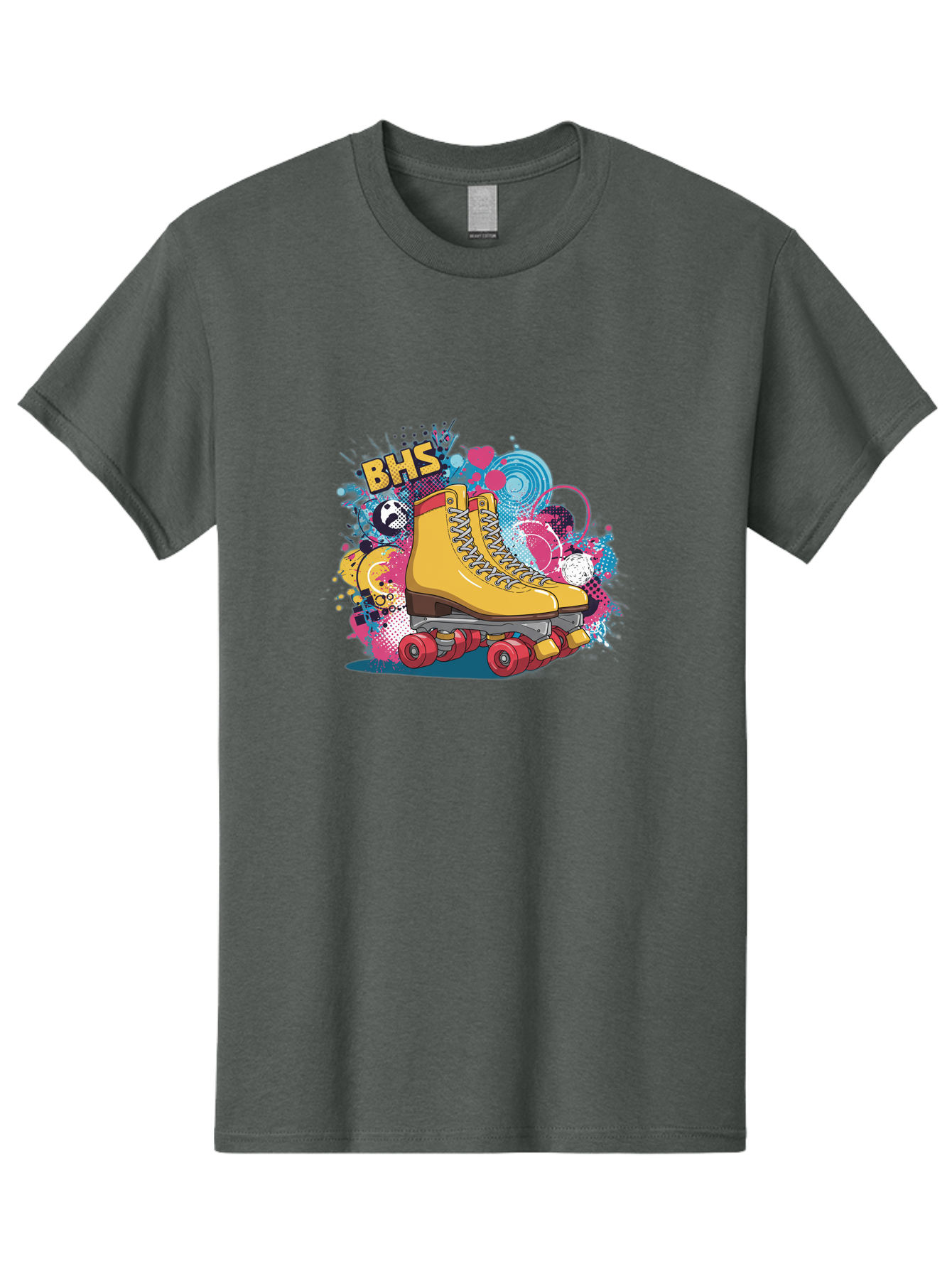 Bhs-Roller-Skate Men'S Graphic Tee, 100% Cotton, Comfortable Casual Summer Wear, Machine Washable, Vintage Camera, Old Camera, Antique Camera, Black Camera, Classic Photography, Photography Equipment, Nostalgic Device, Film Camera, Camera Art Bal798