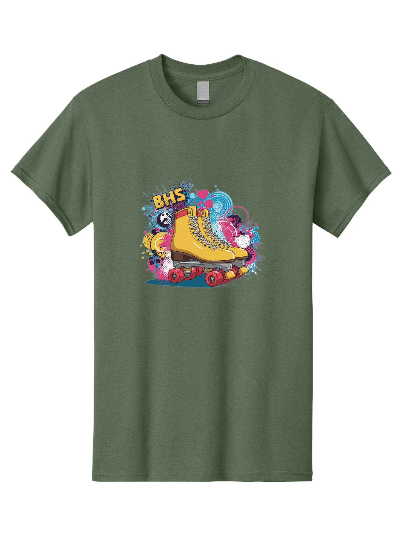 Bhs-Roller-Skate Men'S Graphic Tee, 100% Cotton, Comfortable Casual Summer Wear, Machine Washable, Vintage Camera, Old Camera, Antique Camera, Black Camera, Classic Photography, Photography Equipment, Nostalgic Device, Film Camera, Camera Art Bal798