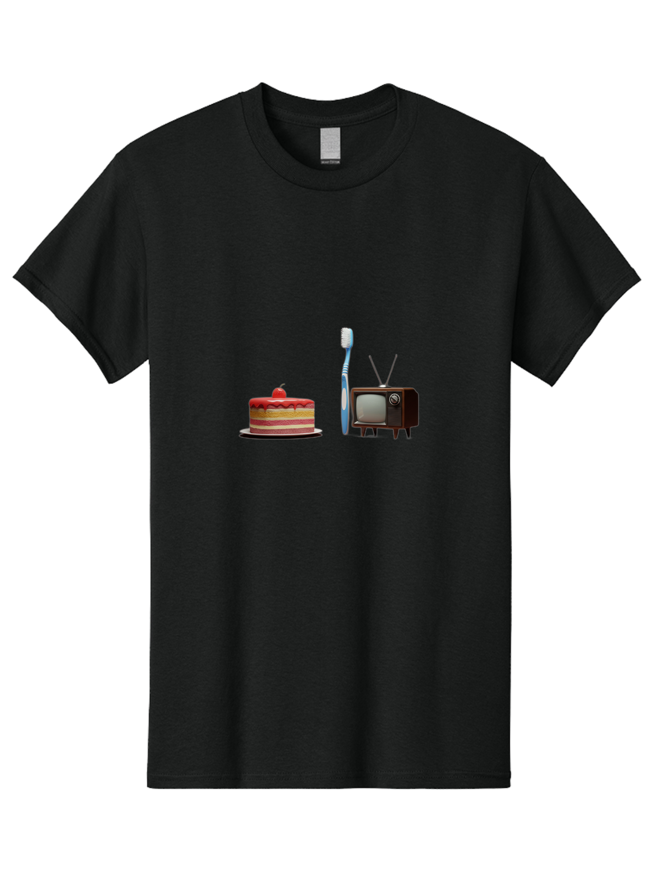 Birthday-Cake-Toothbrush-Tv Men'S Graphic Tee, 100% Cotton, Comfortable Casual Summer Wear, Machine Washable, Vintage Camera, Old Camera, Antique Camera, Black Camera, Classic Photography, Photography Equipment, Nostalgic Device, Film Camera, Bal802