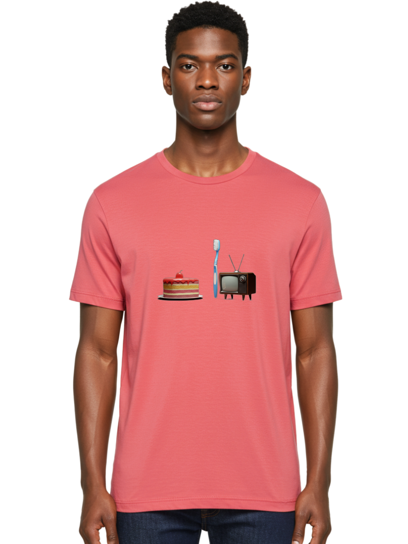 Birthday-Cake-Toothbrush-Tv Men'S Graphic Tee, 100% Cotton, Comfortable Casual Summer Wear, Machine Washable, Vintage Camera, Old Camera, Antique Camera, Black Camera, Classic Photography, Photography Equipment, Nostalgic Device, Film Camera, Bal802