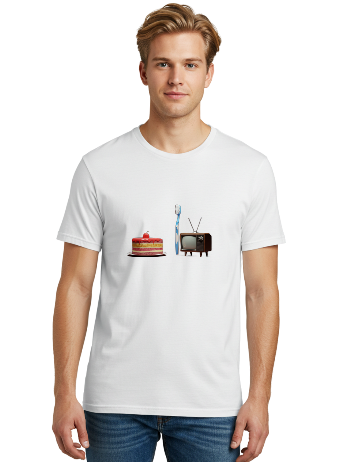 Birthday-Cake-Toothbrush-Tv Men'S Graphic Tee, 100% Cotton, Comfortable Casual Summer Wear, Machine Washable, Vintage Camera, Old Camera, Antique Camera, Black Camera, Classic Photography, Photography Equipment, Nostalgic Device, Film Camera, Bal802