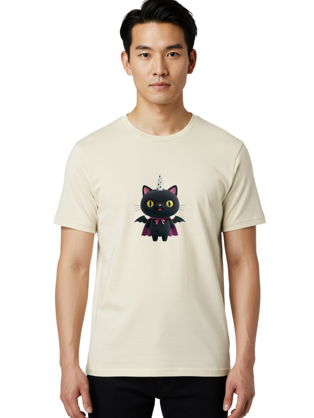 Black-Cat-In-Costume Men'S Graphic Tee, 100% Cotton, Comfortable Casual Summer Wear, Machine Washable, Vintage Camera, Old Camera, Antique Camera, Black Camera, Classic Photography, Photography Equipment, Nostalgic Device, Film Camera, Bal804
