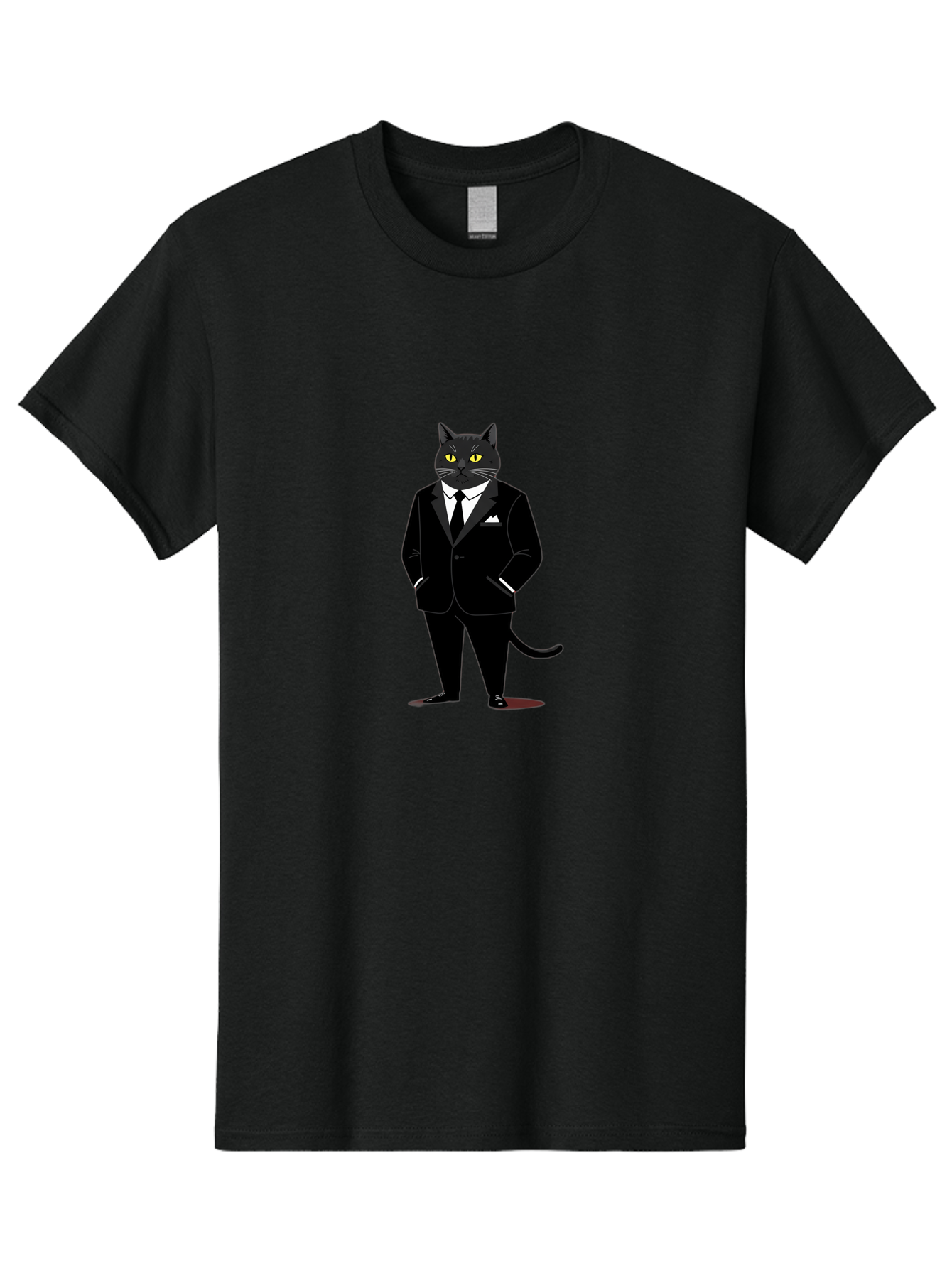 Black-Cat-In-Tuxedo Men'S Graphic Tee, 100% Cotton, Comfortable Casual Summer Wear, Machine Washable, Vintage Camera, Old Camera, Antique Camera, Black Camera, Classic Photography, Photography Equipment, Nostalgic Device, Film Camera, Bal805