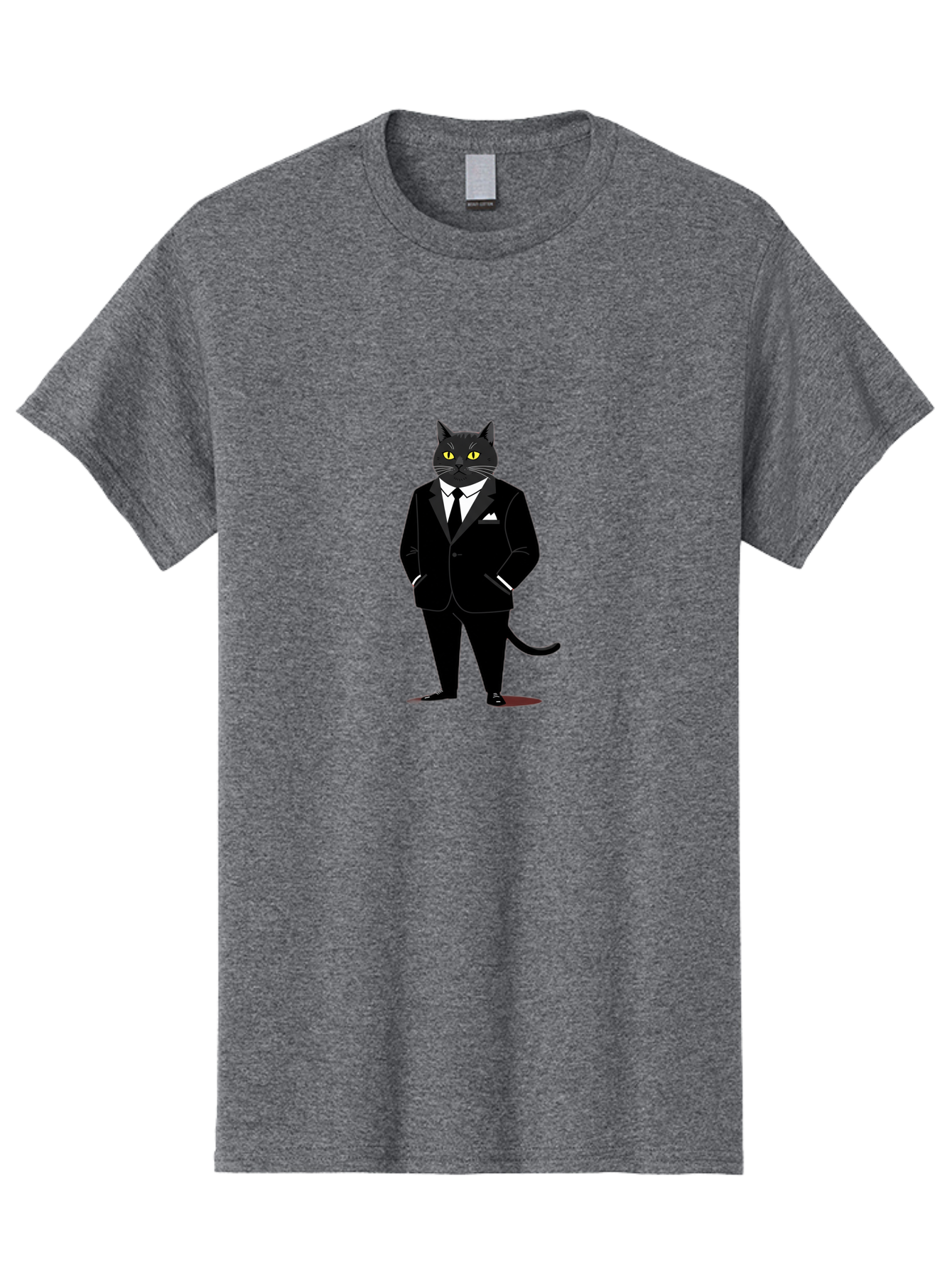 Black-Cat-In-Tuxedo Men'S Graphic Tee, 100% Cotton, Comfortable Casual Summer Wear, Machine Washable, Vintage Camera, Old Camera, Antique Camera, Black Camera, Classic Photography, Photography Equipment, Nostalgic Device, Film Camera, Bal805