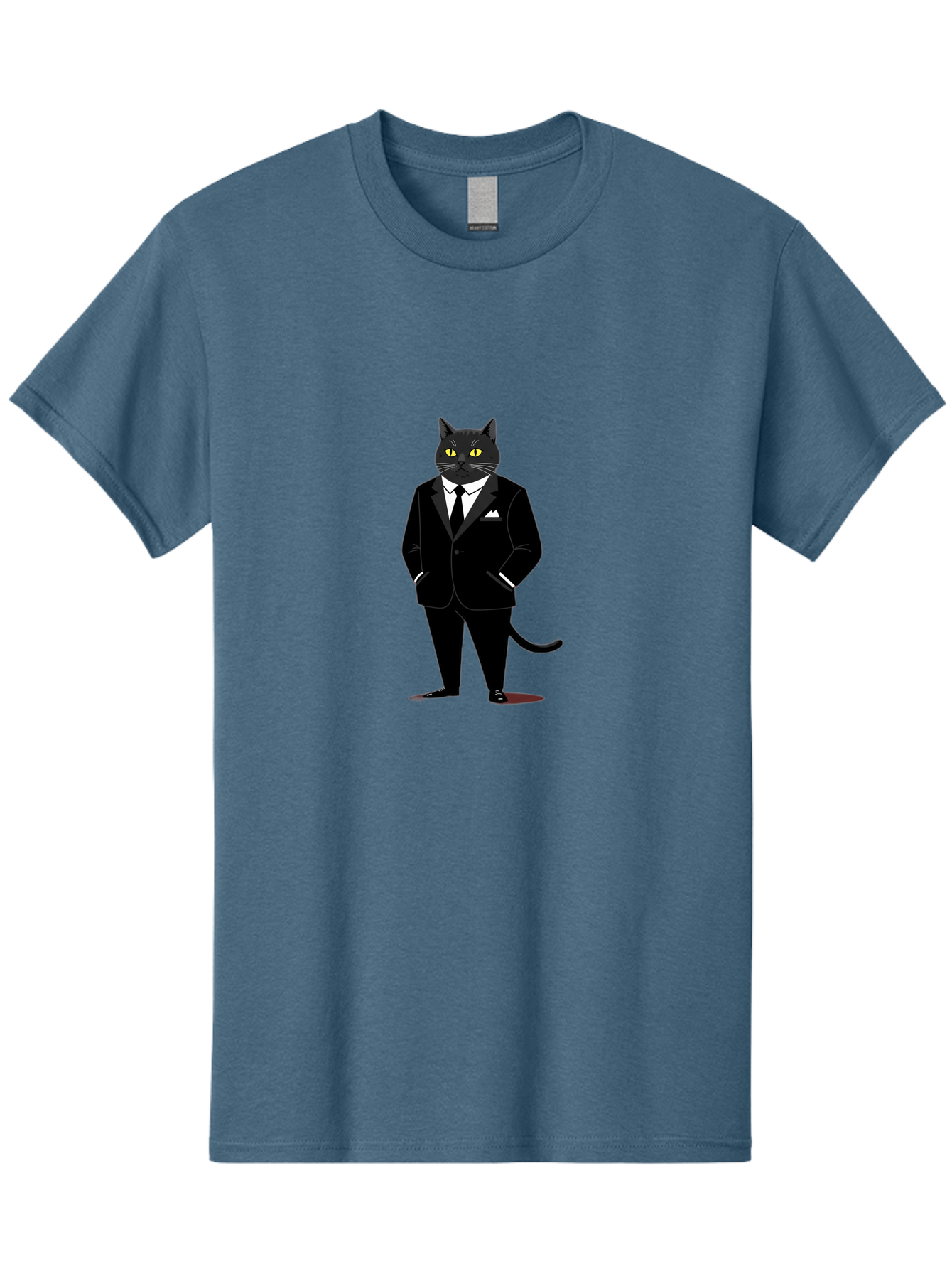 Black-Cat-In-Tuxedo Men'S Graphic Tee, 100% Cotton, Comfortable Casual Summer Wear, Machine Washable, Vintage Camera, Old Camera, Antique Camera, Black Camera, Classic Photography, Photography Equipment, Nostalgic Device, Film Camera, Bal805