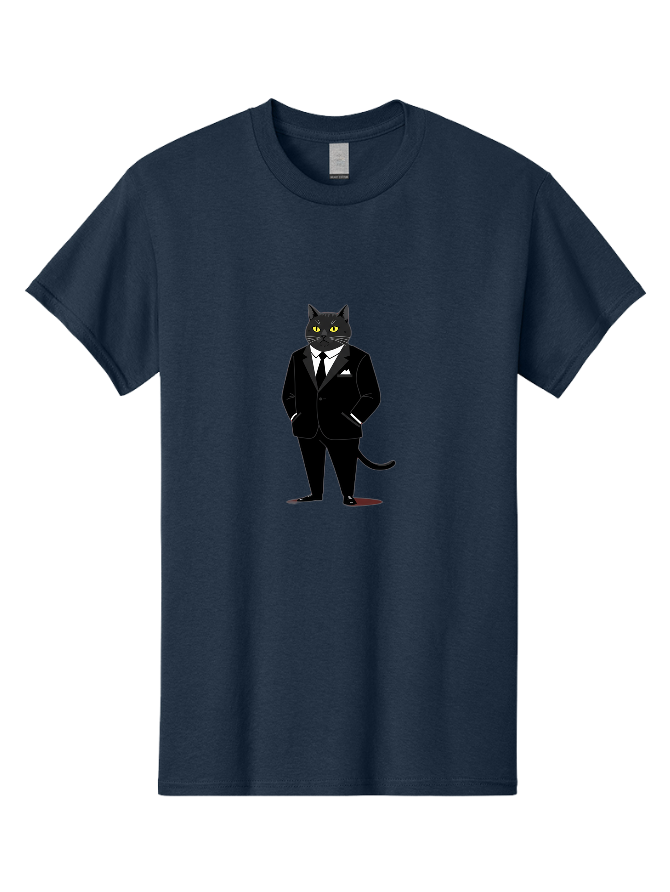 Black-Cat-In-Tuxedo Men'S Graphic Tee, 100% Cotton, Comfortable Casual Summer Wear, Machine Washable, Vintage Camera, Old Camera, Antique Camera, Black Camera, Classic Photography, Photography Equipment, Nostalgic Device, Film Camera, Bal805