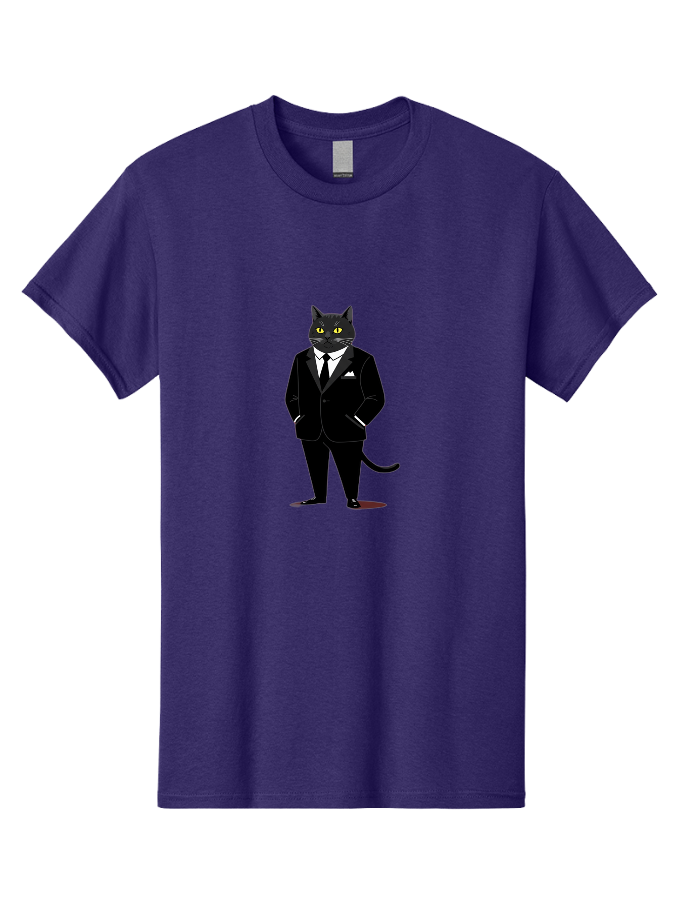Black-Cat-In-Tuxedo Men'S Graphic Tee, 100% Cotton, Comfortable Casual Summer Wear, Machine Washable, Vintage Camera, Old Camera, Antique Camera, Black Camera, Classic Photography, Photography Equipment, Nostalgic Device, Film Camera, Bal805