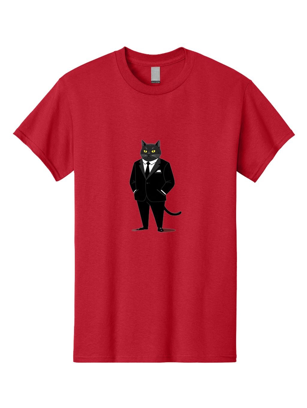 Black-Cat-In-Tuxedo Men'S Graphic Tee, 100% Cotton, Comfortable Casual Summer Wear, Machine Washable, Vintage Camera, Old Camera, Antique Camera, Black Camera, Classic Photography, Photography Equipment, Nostalgic Device, Film Camera, Bal805