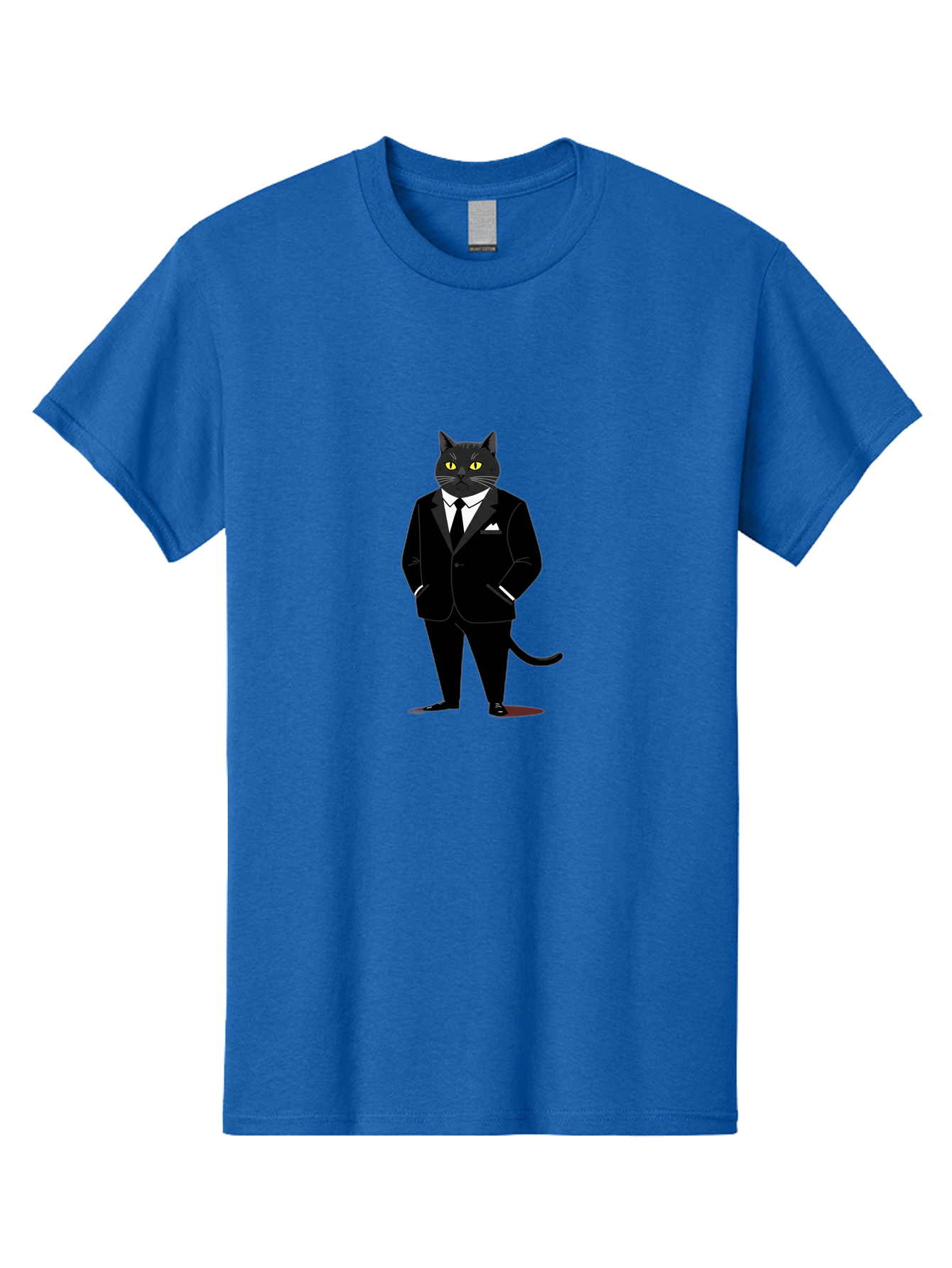 Black-Cat-In-Tuxedo Men'S Graphic Tee, 100% Cotton, Comfortable Casual Summer Wear, Machine Washable, Vintage Camera, Old Camera, Antique Camera, Black Camera, Classic Photography, Photography Equipment, Nostalgic Device, Film Camera, Bal805