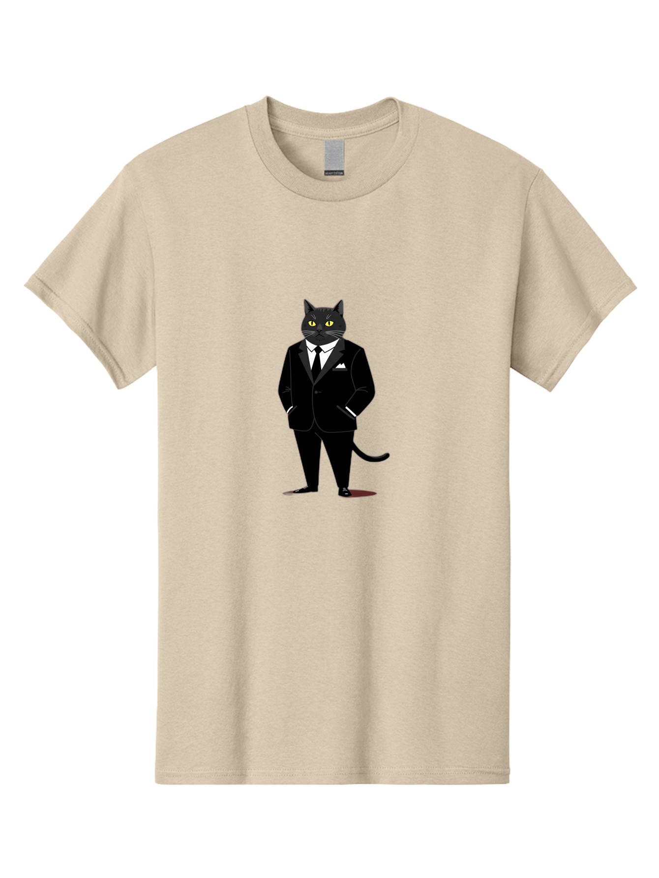 Black-Cat-In-Tuxedo Men'S Graphic Tee, 100% Cotton, Comfortable Casual Summer Wear, Machine Washable, Vintage Camera, Old Camera, Antique Camera, Black Camera, Classic Photography, Photography Equipment, Nostalgic Device, Film Camera, Bal805