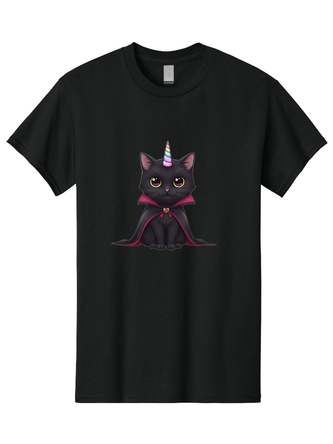 Black-Cat-Unicorn-Vampire Men'S Graphic Tee, 100% Cotton, Comfortable Casual Summer Wear, Machine Washable, Vintage Camera, Old Camera, Antique Camera, Black Camera, Classic Photography, Photography Equipment, Nostalgic Device, Film Camera, Bal807