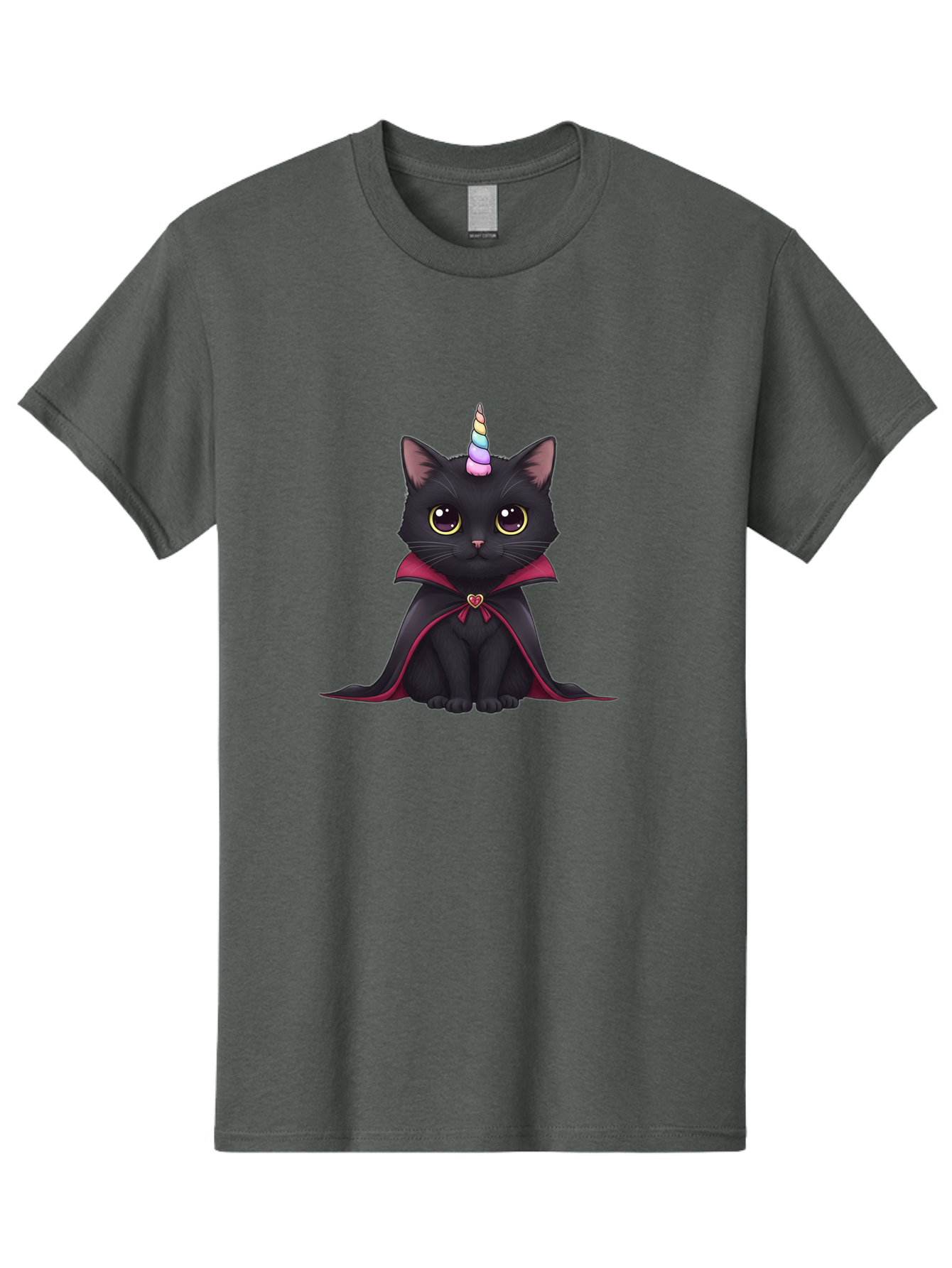 Black-Cat-Unicorn-Vampire Men'S Graphic Tee, 100% Cotton, Comfortable Casual Summer Wear, Machine Washable, Vintage Camera, Old Camera, Antique Camera, Black Camera, Classic Photography, Photography Equipment, Nostalgic Device, Film Camera, Bal807