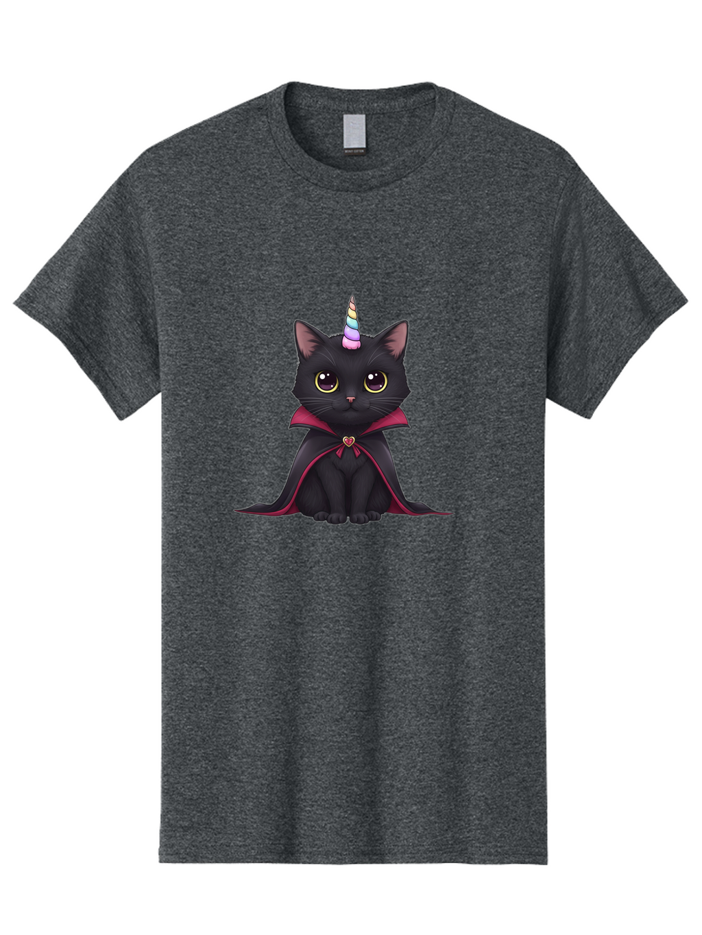 Black-Cat-Unicorn-Vampire Men'S Graphic Tee, 100% Cotton, Comfortable Casual Summer Wear, Machine Washable, Vintage Camera, Old Camera, Antique Camera, Black Camera, Classic Photography, Photography Equipment, Nostalgic Device, Film Camera, Bal807