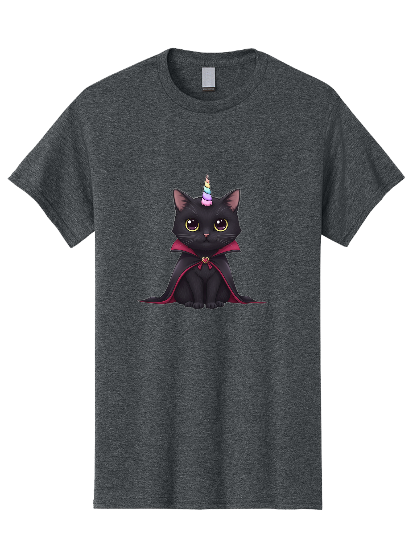 Black-Cat-Unicorn-Vampire Men'S Graphic Tee, 100% Cotton, Comfortable Casual Summer Wear, Machine Washable, Vintage Camera, Old Camera, Antique Camera, Black Camera, Classic Photography, Photography Equipment, Nostalgic Device, Film Camera, Bal807