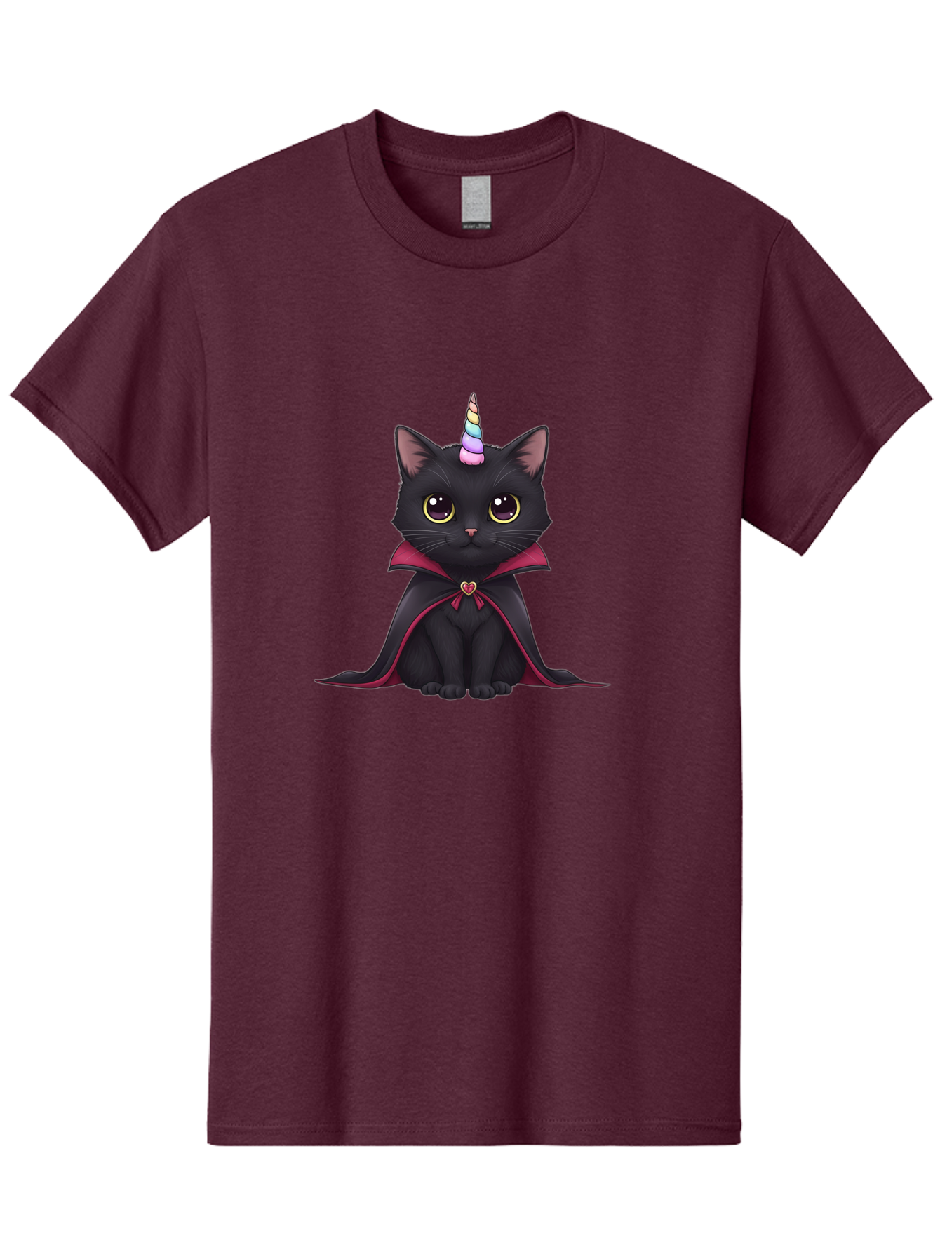 Black-Cat-Unicorn-Vampire Men'S Graphic Tee, 100% Cotton, Comfortable Casual Summer Wear, Machine Washable, Vintage Camera, Old Camera, Antique Camera, Black Camera, Classic Photography, Photography Equipment, Nostalgic Device, Film Camera, Bal807