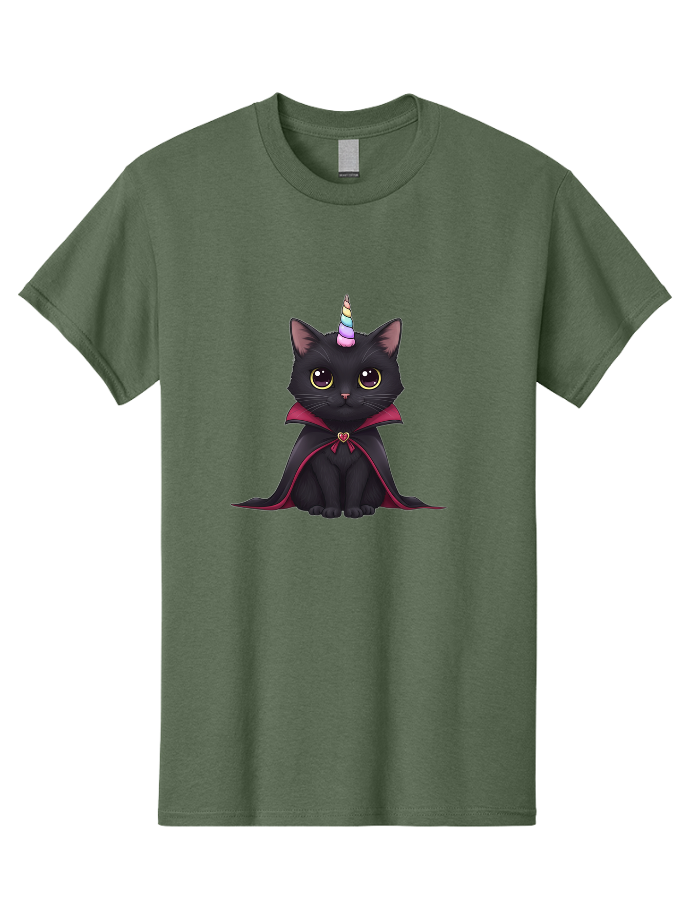 Black-Cat-Unicorn-Vampire Men'S Graphic Tee, 100% Cotton, Comfortable Casual Summer Wear, Machine Washable, Vintage Camera, Old Camera, Antique Camera, Black Camera, Classic Photography, Photography Equipment, Nostalgic Device, Film Camera, Bal807