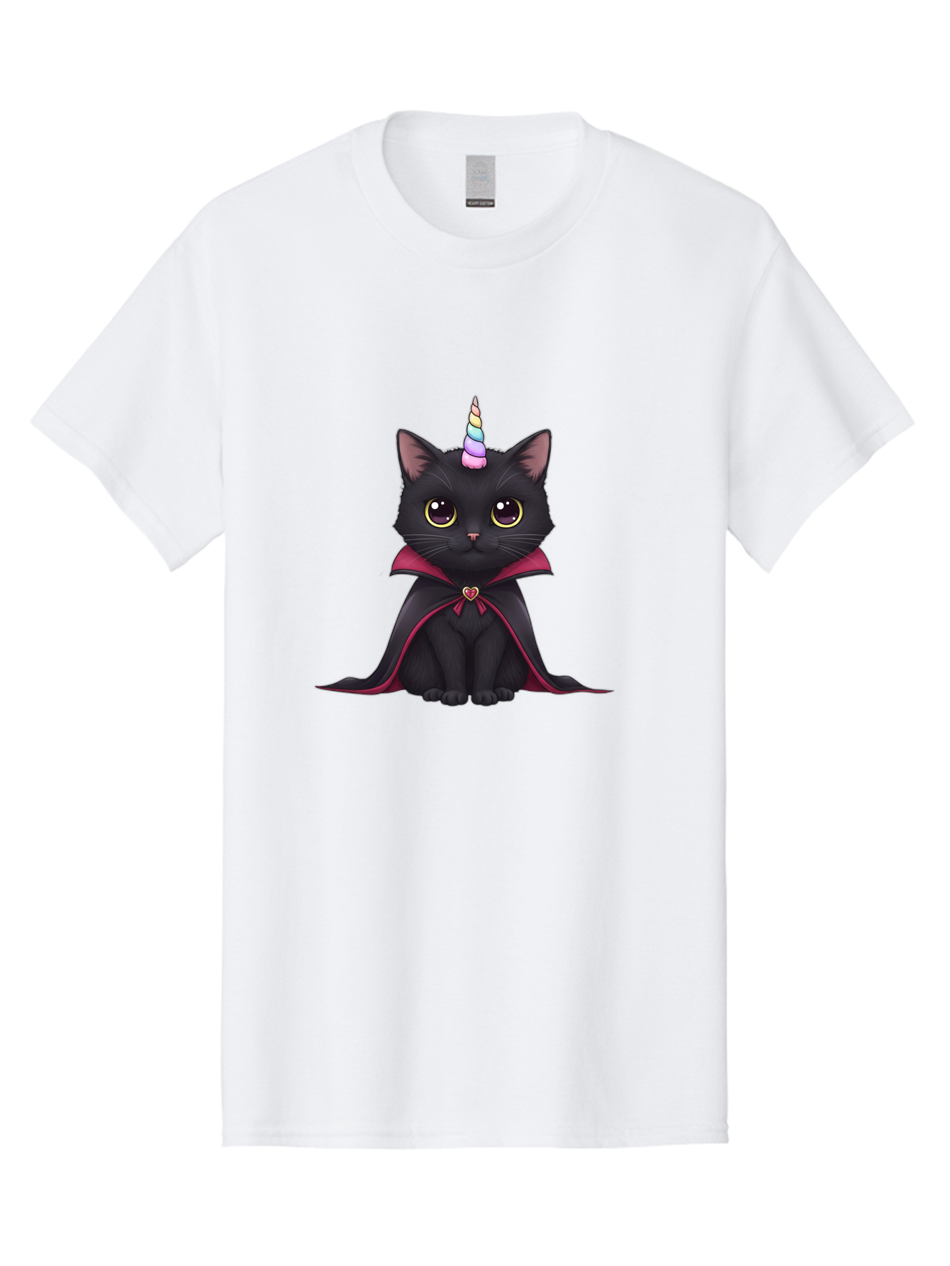 Black-Cat-Unicorn-Vampire Men'S Graphic Tee, 100% Cotton, Comfortable Casual Summer Wear, Machine Washable, Vintage Camera, Old Camera, Antique Camera, Black Camera, Classic Photography, Photography Equipment, Nostalgic Device, Film Camera, Bal807