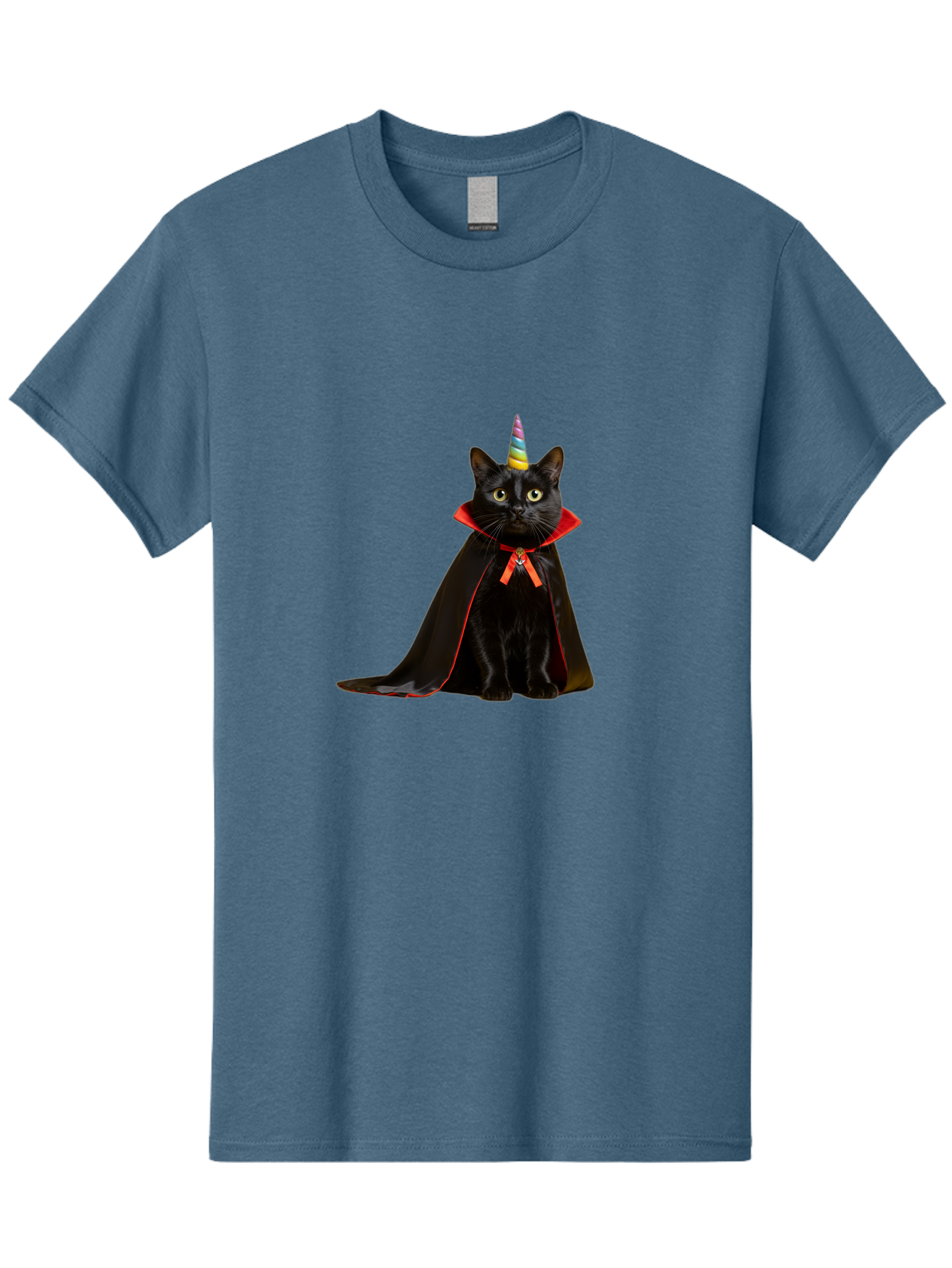 Black-Cat-Unicorn Men'S Graphic Tee, 100% Cotton, Comfortable Casual Summer Wear, Machine Washable, Vintage Camera, Old Camera, Antique Camera, Black Camera, Classic Photography, Photography Equipment, Nostalgic Device, Film Camera, Camera Art Bal808