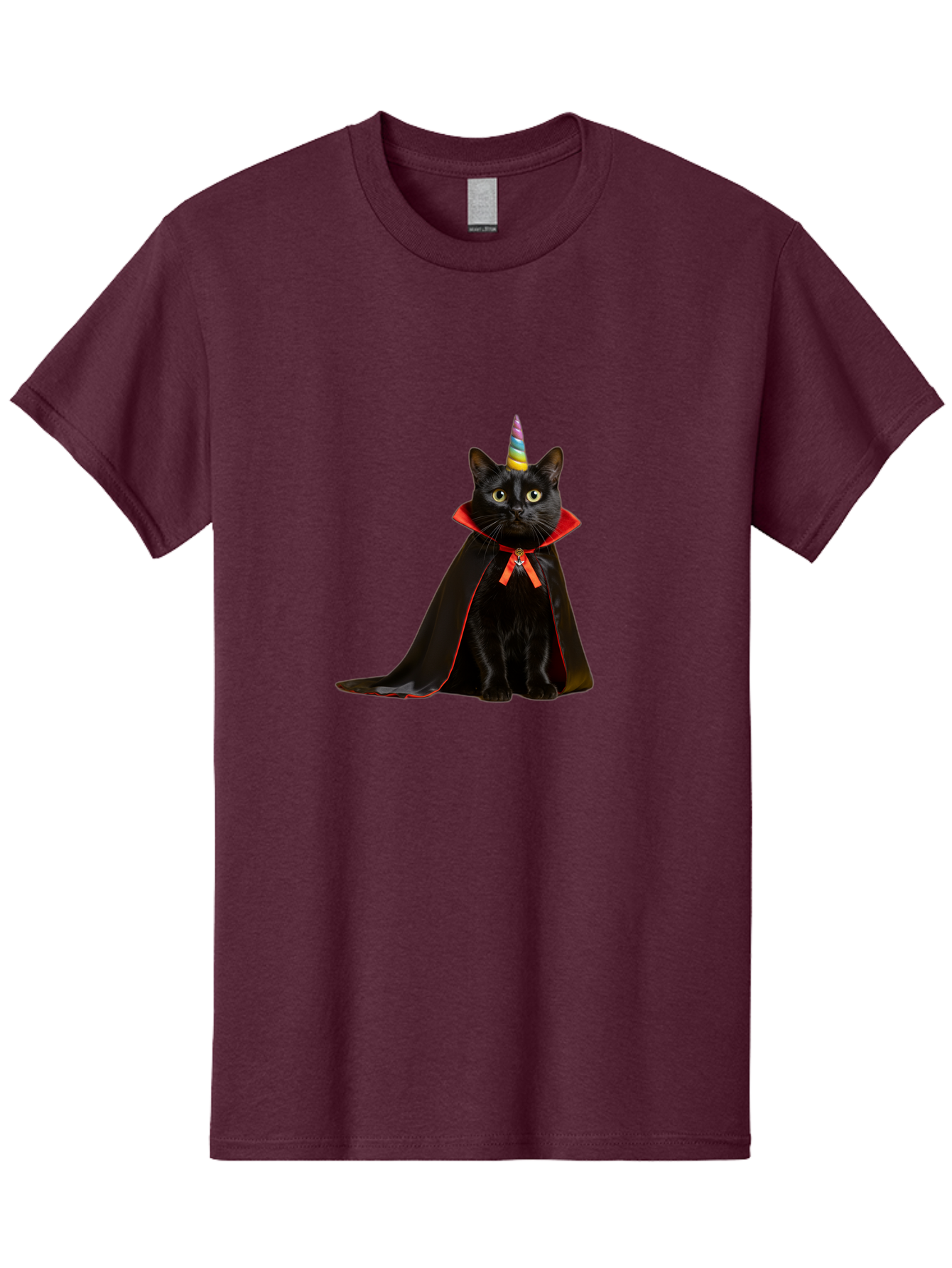 Black-Cat-Unicorn Men'S Graphic Tee, 100% Cotton, Comfortable Casual Summer Wear, Machine Washable, Vintage Camera, Old Camera, Antique Camera, Black Camera, Classic Photography, Photography Equipment, Nostalgic Device, Film Camera, Camera Art Bal808