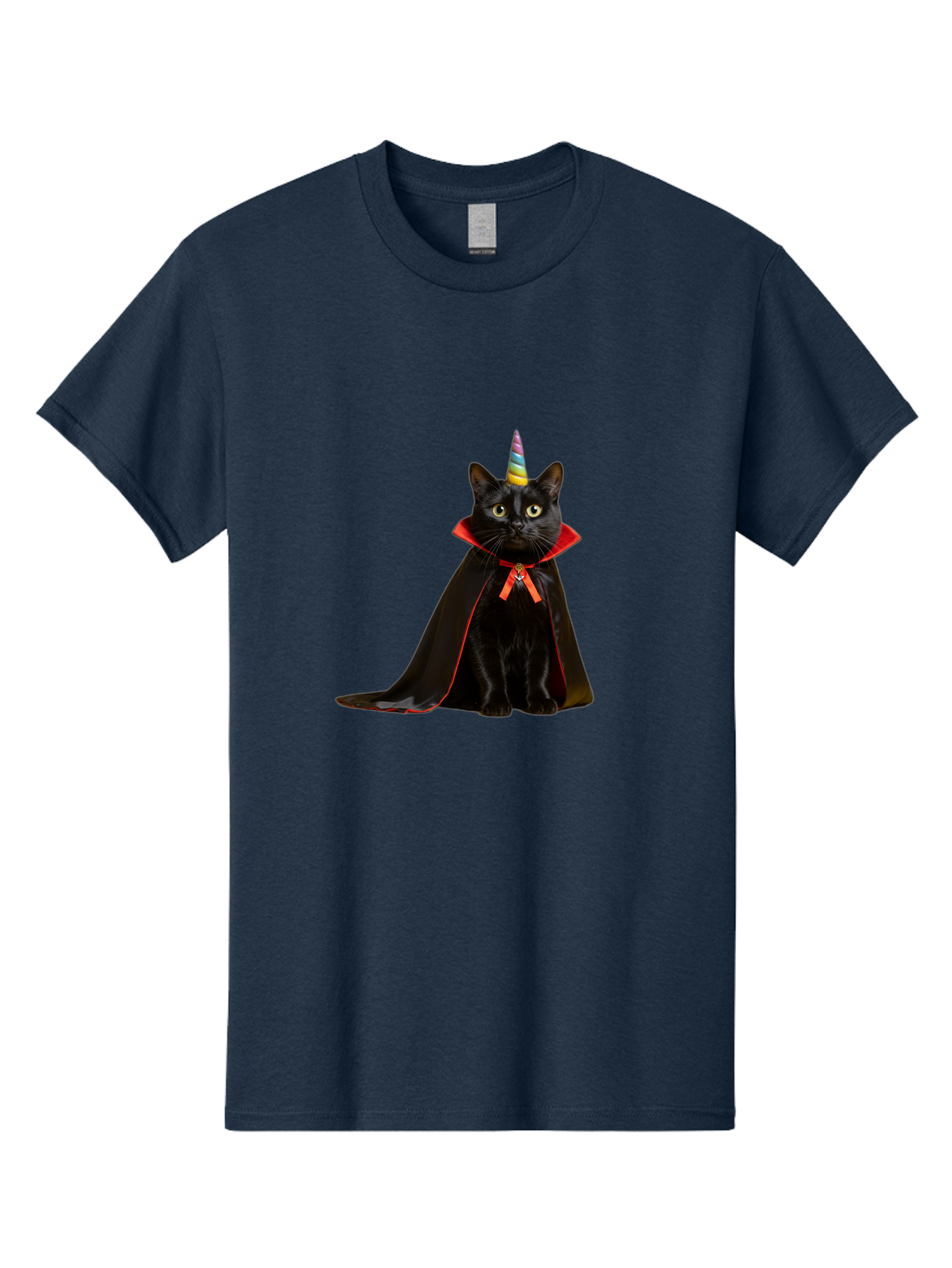 Black-Cat-Unicorn Men'S Graphic Tee, 100% Cotton, Comfortable Casual Summer Wear, Machine Washable, Vintage Camera, Old Camera, Antique Camera, Black Camera, Classic Photography, Photography Equipment, Nostalgic Device, Film Camera, Camera Art Bal808