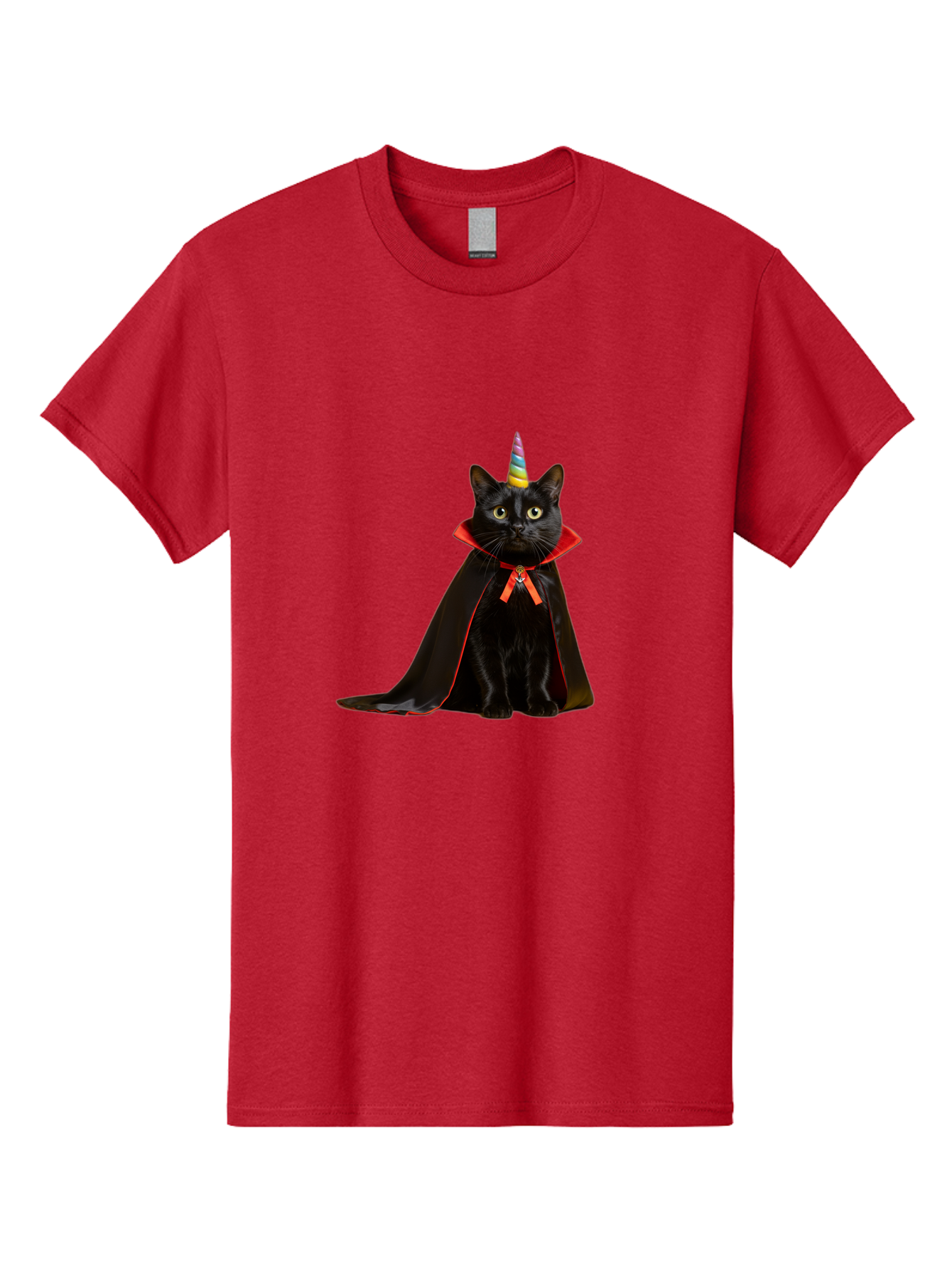 Black-Cat-Unicorn Men'S Graphic Tee, 100% Cotton, Comfortable Casual Summer Wear, Machine Washable, Vintage Camera, Old Camera, Antique Camera, Black Camera, Classic Photography, Photography Equipment, Nostalgic Device, Film Camera, Camera Art Bal808