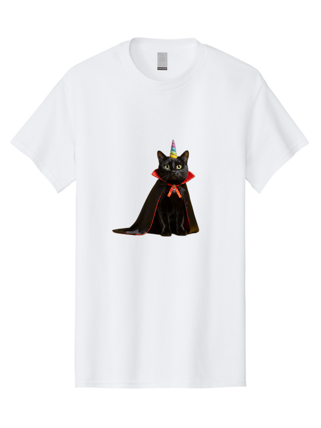 Black-Cat-Unicorn Men'S Graphic Tee, 100% Cotton, Comfortable Casual Summer Wear, Machine Washable, Vintage Camera, Old Camera, Antique Camera, Black Camera, Classic Photography, Photography Equipment, Nostalgic Device, Film Camera, Camera Art Bal808