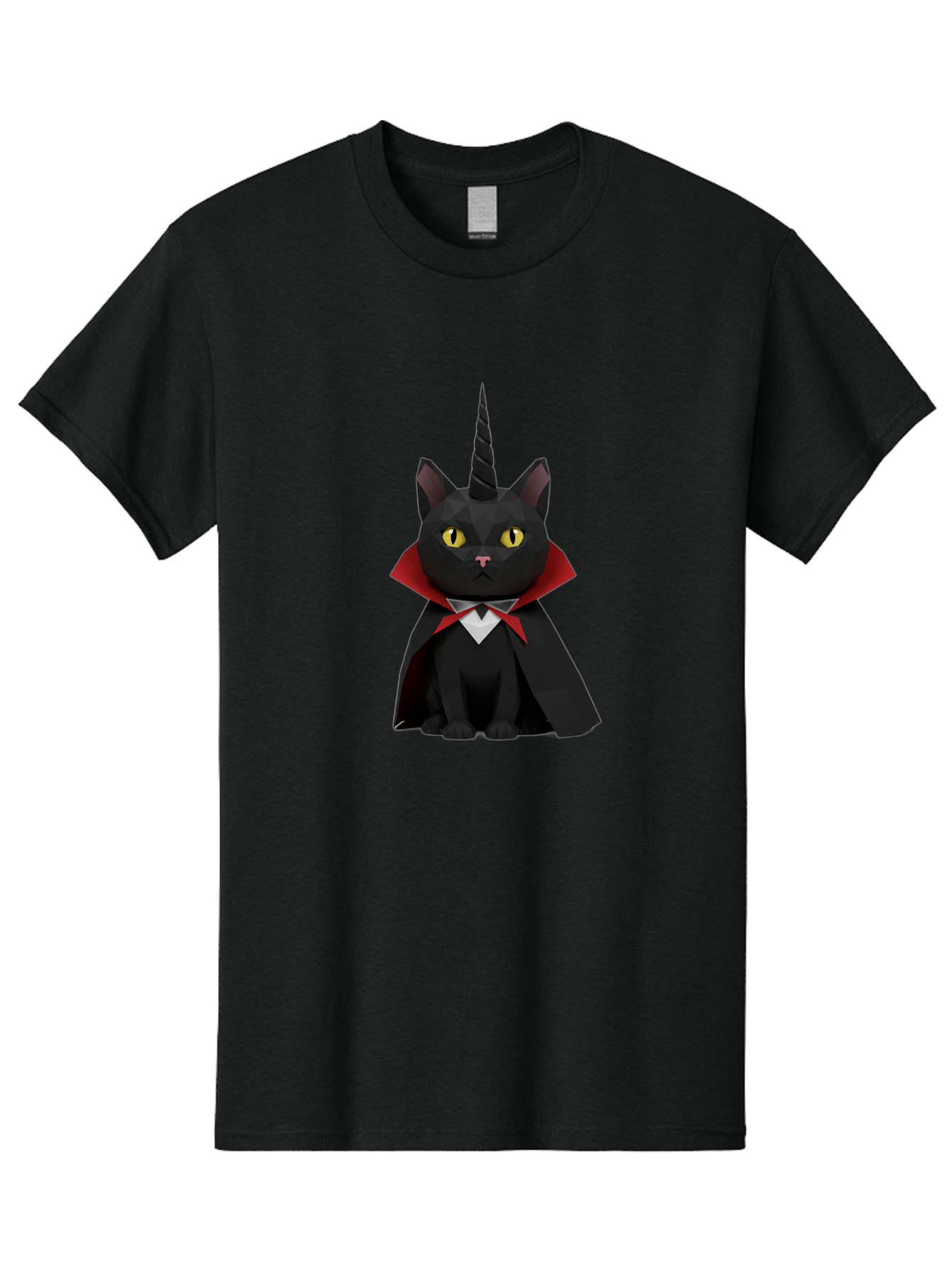 Black-Cat-Vampire-Unicorn-1 Men'S Graphic Tee, 100% Cotton, Comfortable Casual Summer Wear, Machine Washable, Vintage Camera, Old Camera, Antique Camera, Black Camera, Classic Photography, Photography Equipment, Nostalgic Device, Film Camera, Bal809