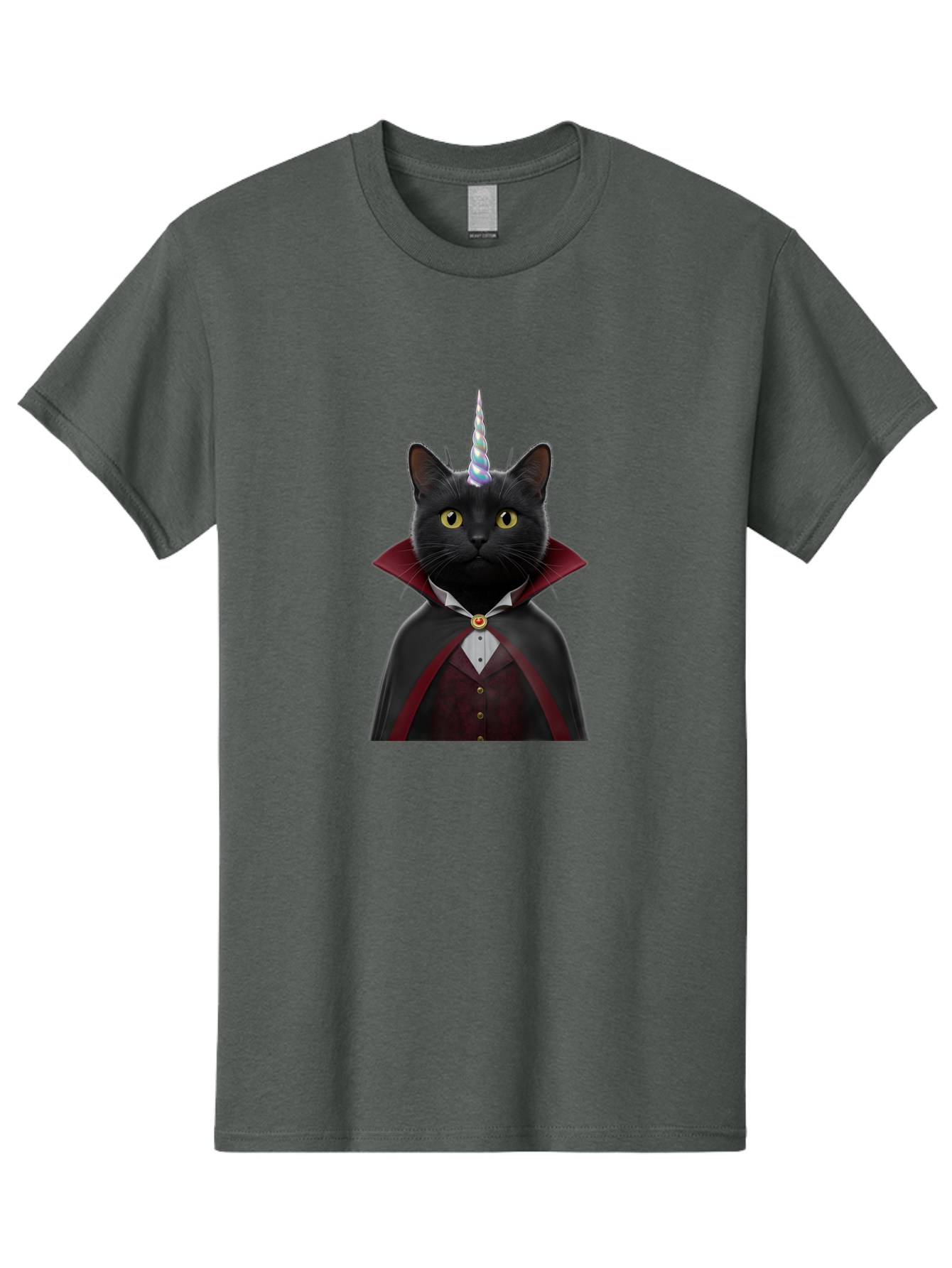Black-Cat-Vampire-Unicorn Men'S Graphic Tee, 100% Cotton, Comfortable Casual Summer Wear, Machine Washable, Vintage Camera, Old Camera, Antique Camera, Black Camera, Classic Photography, Photography Equipment, Nostalgic Device, Film Camera, Bal810
