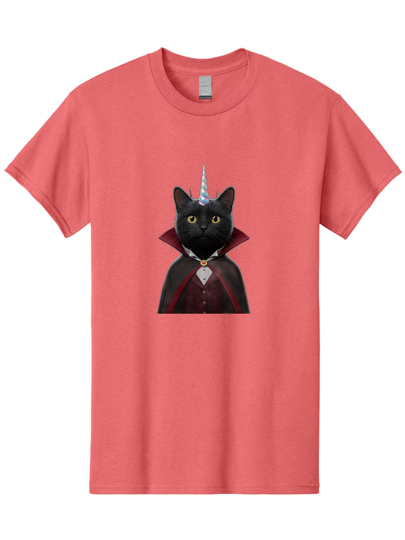 Black-Cat-Vampire-Unicorn Men'S Graphic Tee, 100% Cotton, Comfortable Casual Summer Wear, Machine Washable, Vintage Camera, Old Camera, Antique Camera, Black Camera, Classic Photography, Photography Equipment, Nostalgic Device, Film Camera, Bal810