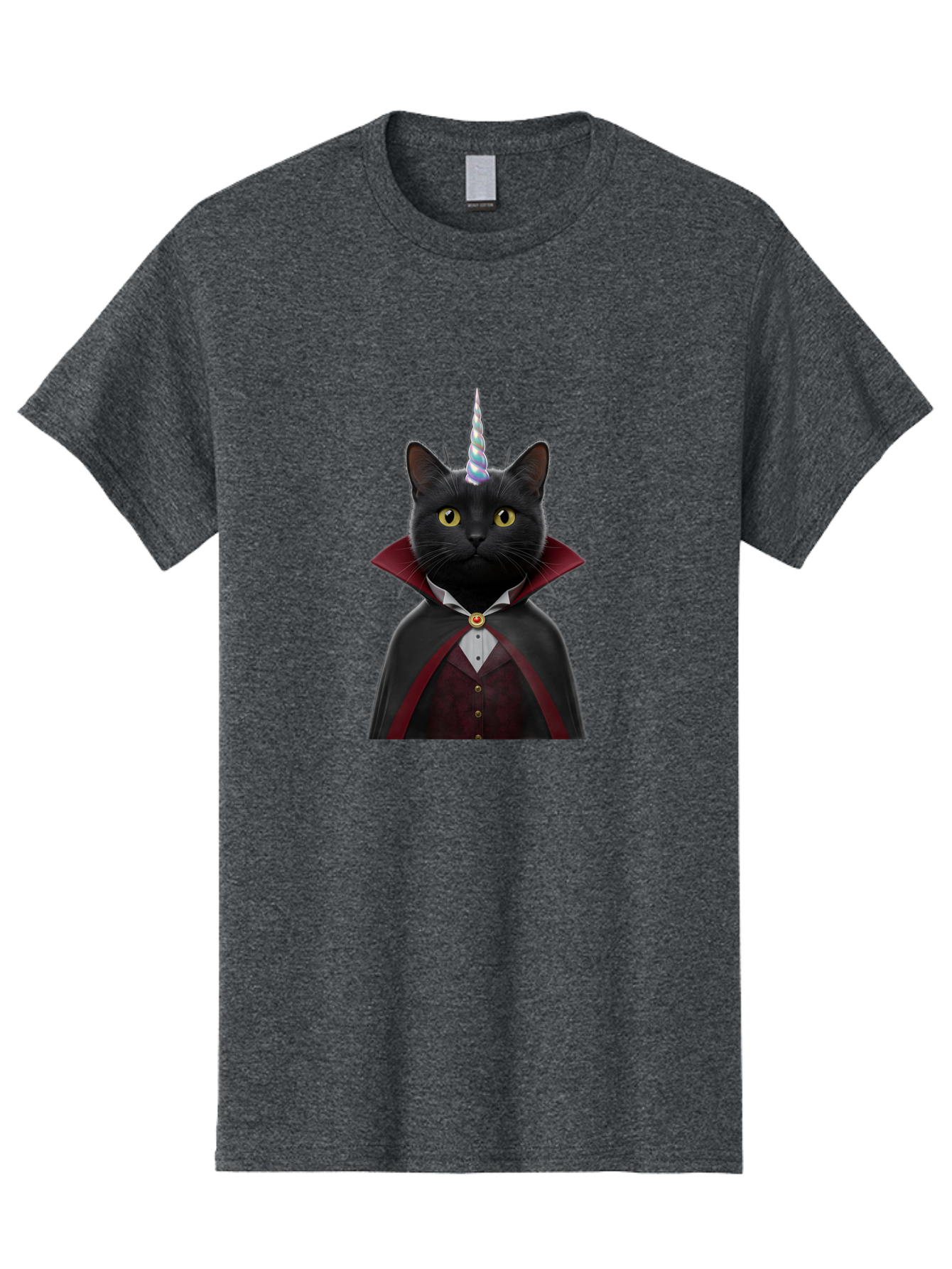Black-Cat-Vampire-Unicorn Men'S Graphic Tee, 100% Cotton, Comfortable Casual Summer Wear, Machine Washable, Vintage Camera, Old Camera, Antique Camera, Black Camera, Classic Photography, Photography Equipment, Nostalgic Device, Film Camera, Bal810