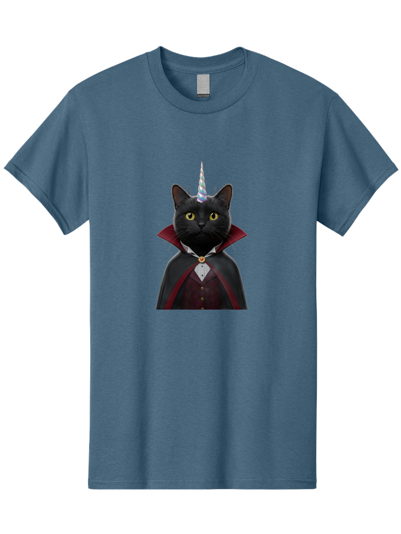 Black-Cat-Vampire-Unicorn Men'S Graphic Tee, 100% Cotton, Comfortable Casual Summer Wear, Machine Washable, Vintage Camera, Old Camera, Antique Camera, Black Camera, Classic Photography, Photography Equipment, Nostalgic Device, Film Camera, Bal810