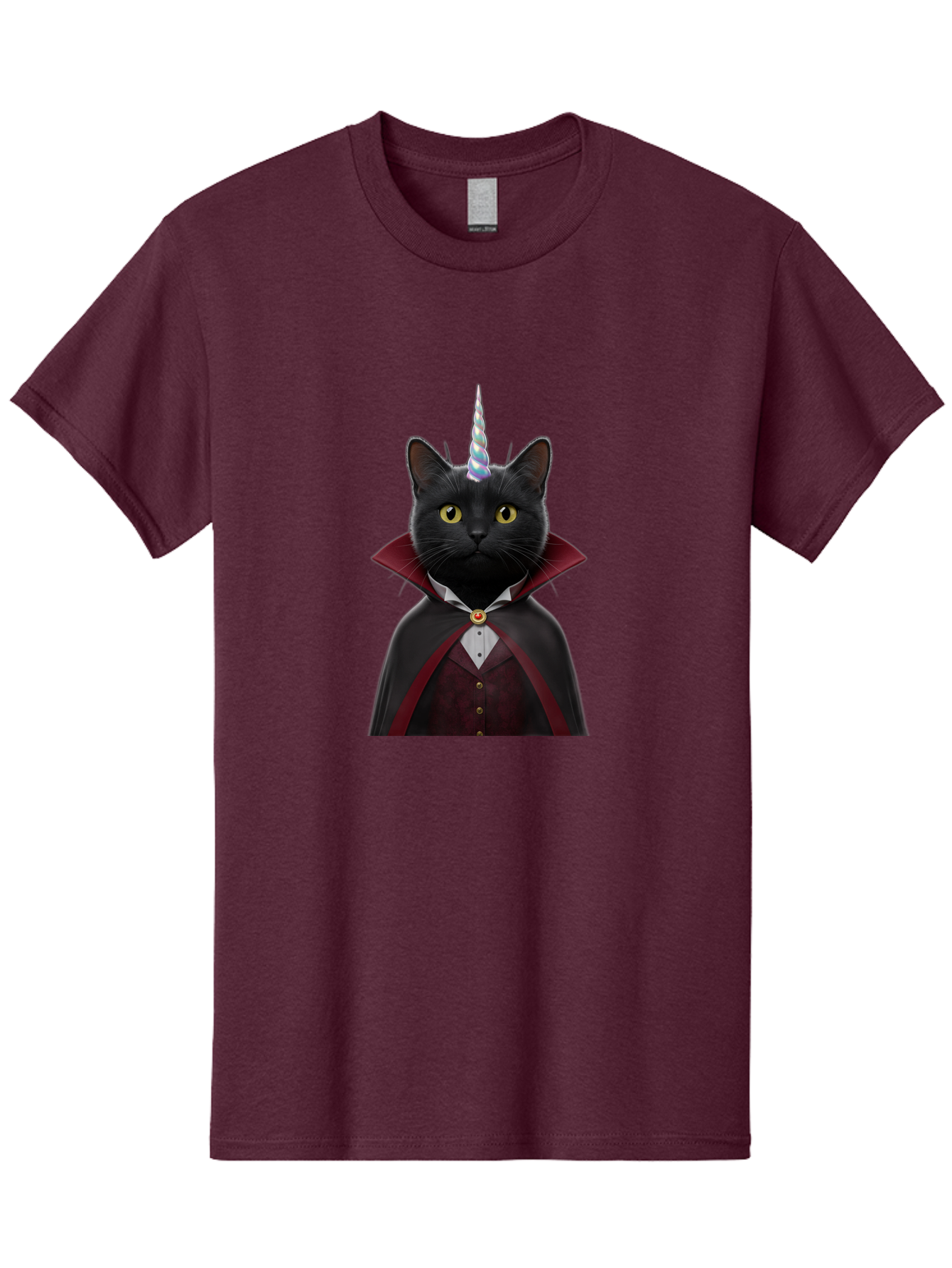 Black-Cat-Vampire-Unicorn Men'S Graphic Tee, 100% Cotton, Comfortable Casual Summer Wear, Machine Washable, Vintage Camera, Old Camera, Antique Camera, Black Camera, Classic Photography, Photography Equipment, Nostalgic Device, Film Camera, Bal810