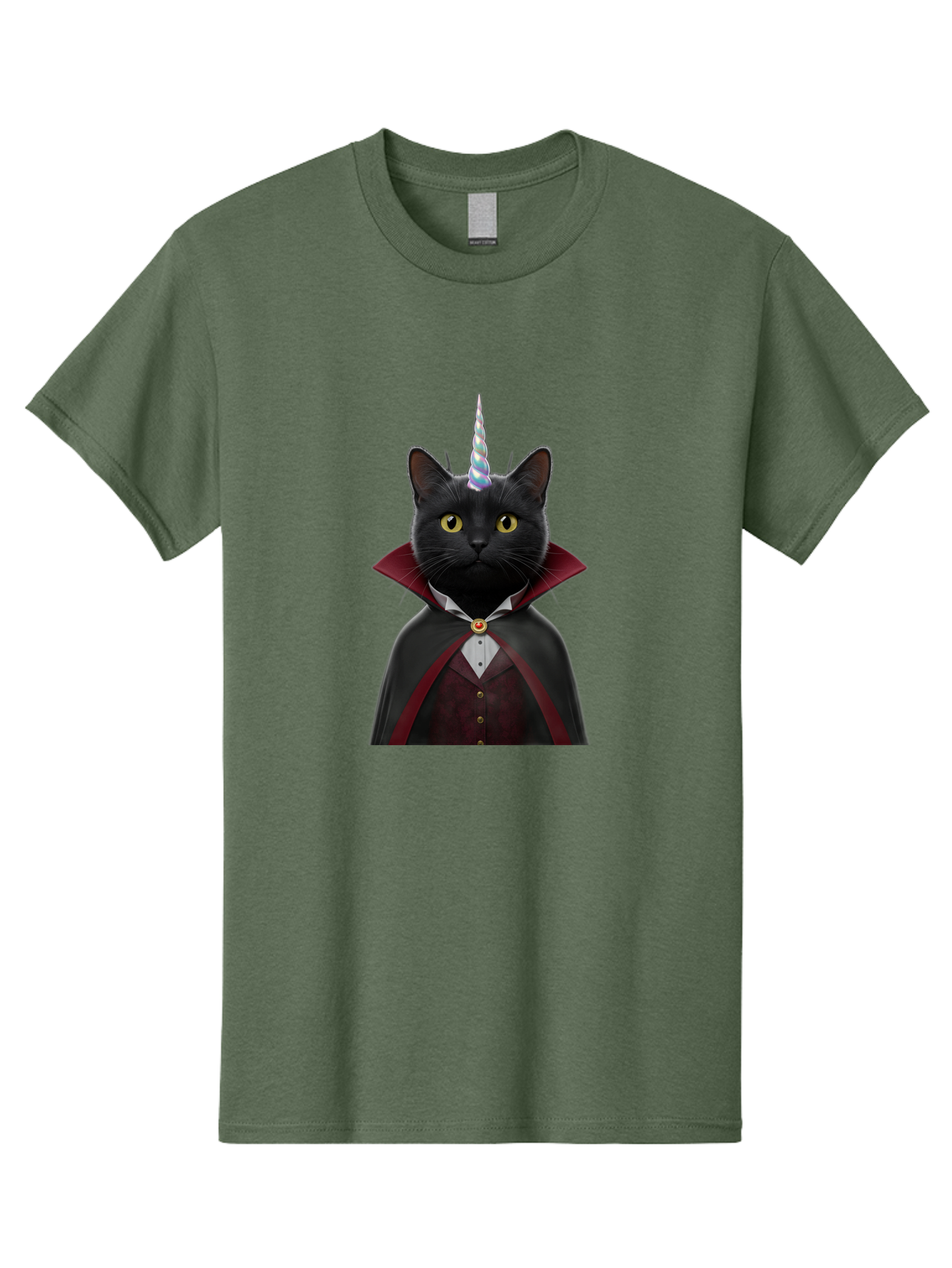 Black-Cat-Vampire-Unicorn Men'S Graphic Tee, 100% Cotton, Comfortable Casual Summer Wear, Machine Washable, Vintage Camera, Old Camera, Antique Camera, Black Camera, Classic Photography, Photography Equipment, Nostalgic Device, Film Camera, Bal810